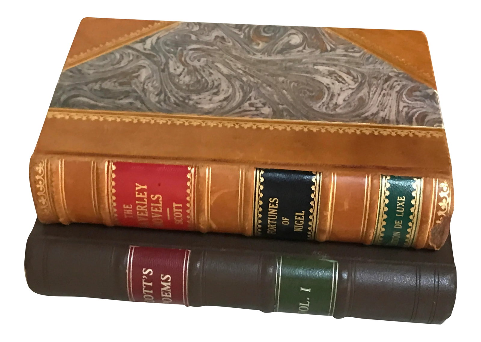 Brown Leather Book & Book Box - A Pair (1 of 5)