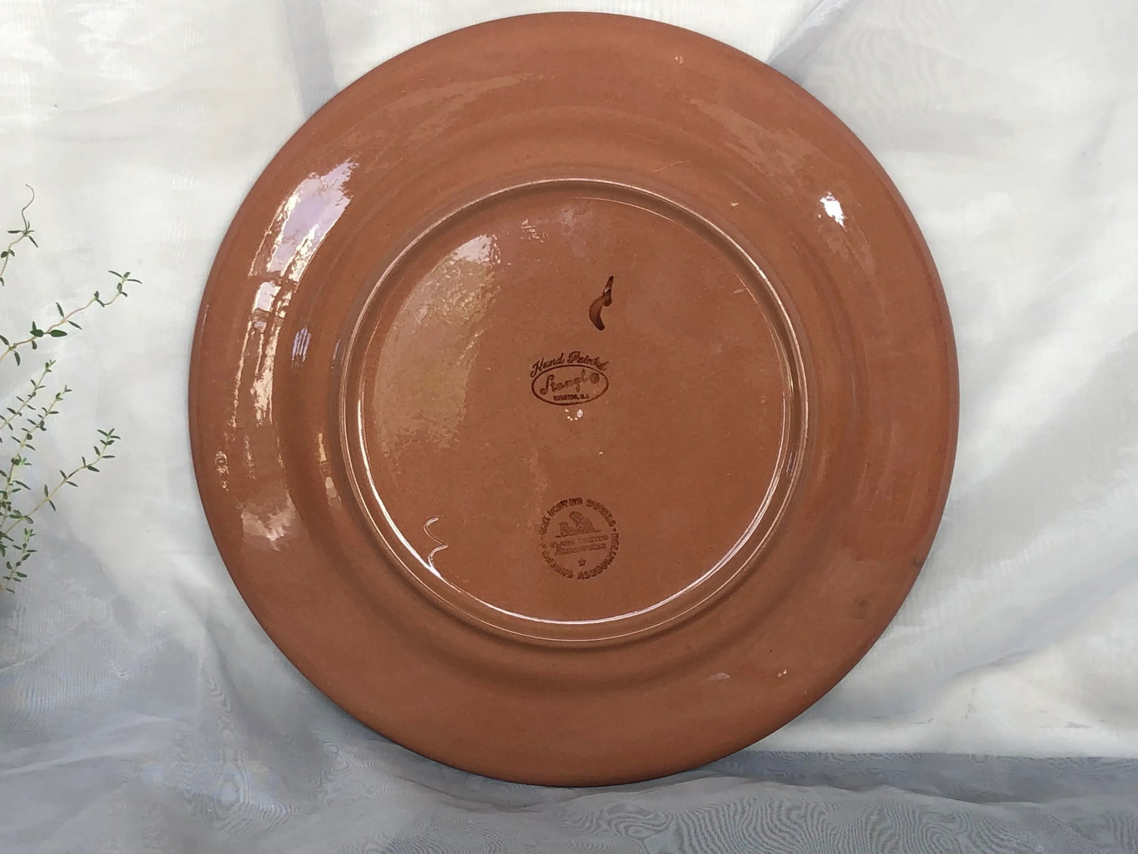 Decorative Stangl Pottery Plate With Yellow Ducks - 10