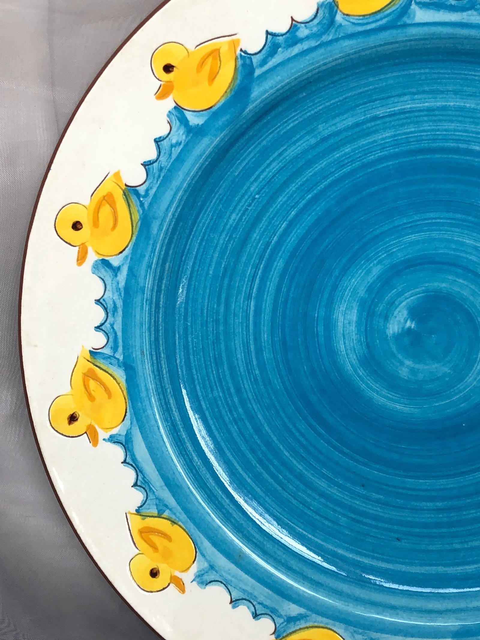 Decorative Stangl Pottery Plate With Yellow Ducks - 6