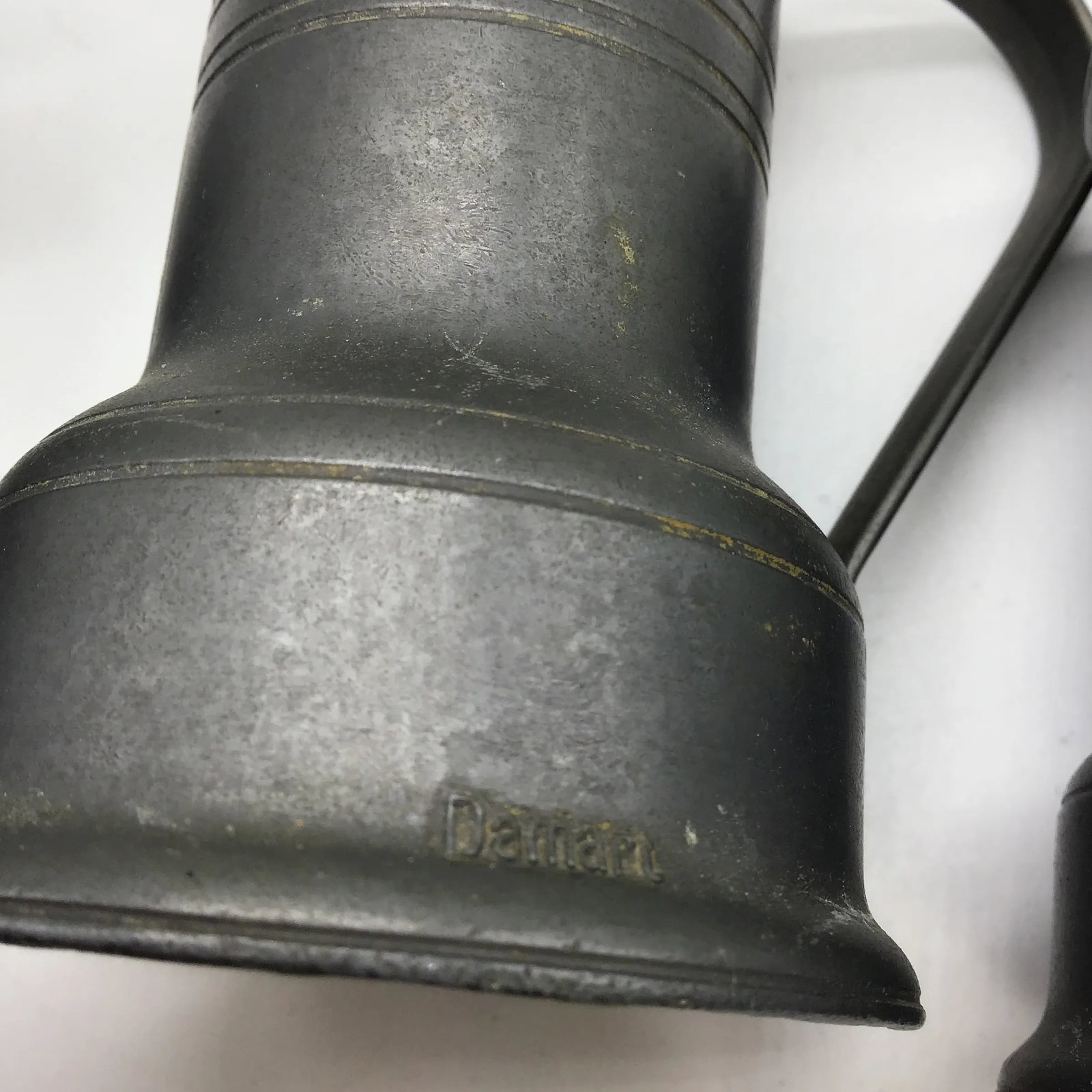Pewter French Country Pitchers Antique Pitchers French Primitive Pewter Measure Pitchers Damart Fran - 7