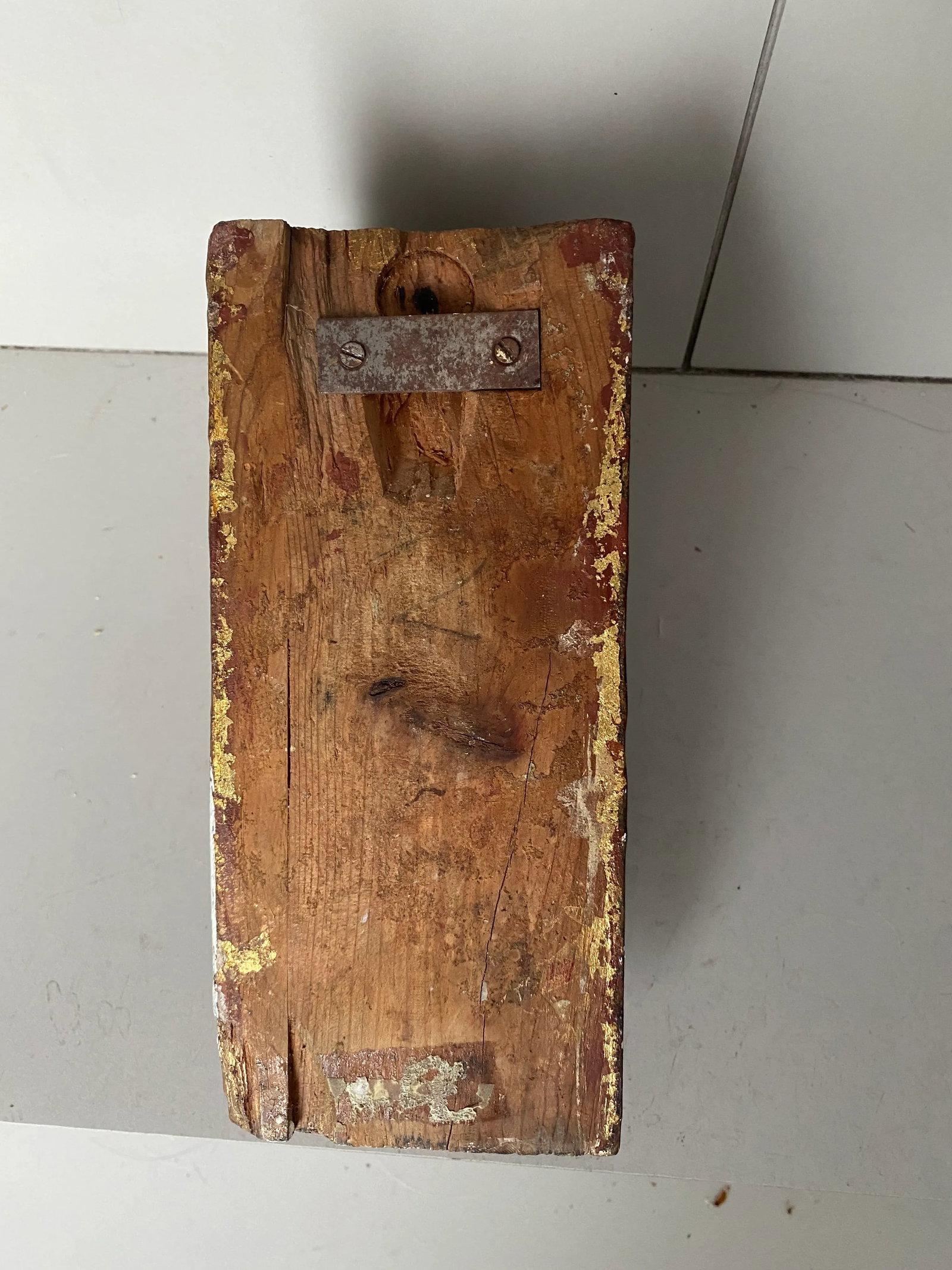 Antique Late 19th Century Gold Wooden Wall Bracket - 7