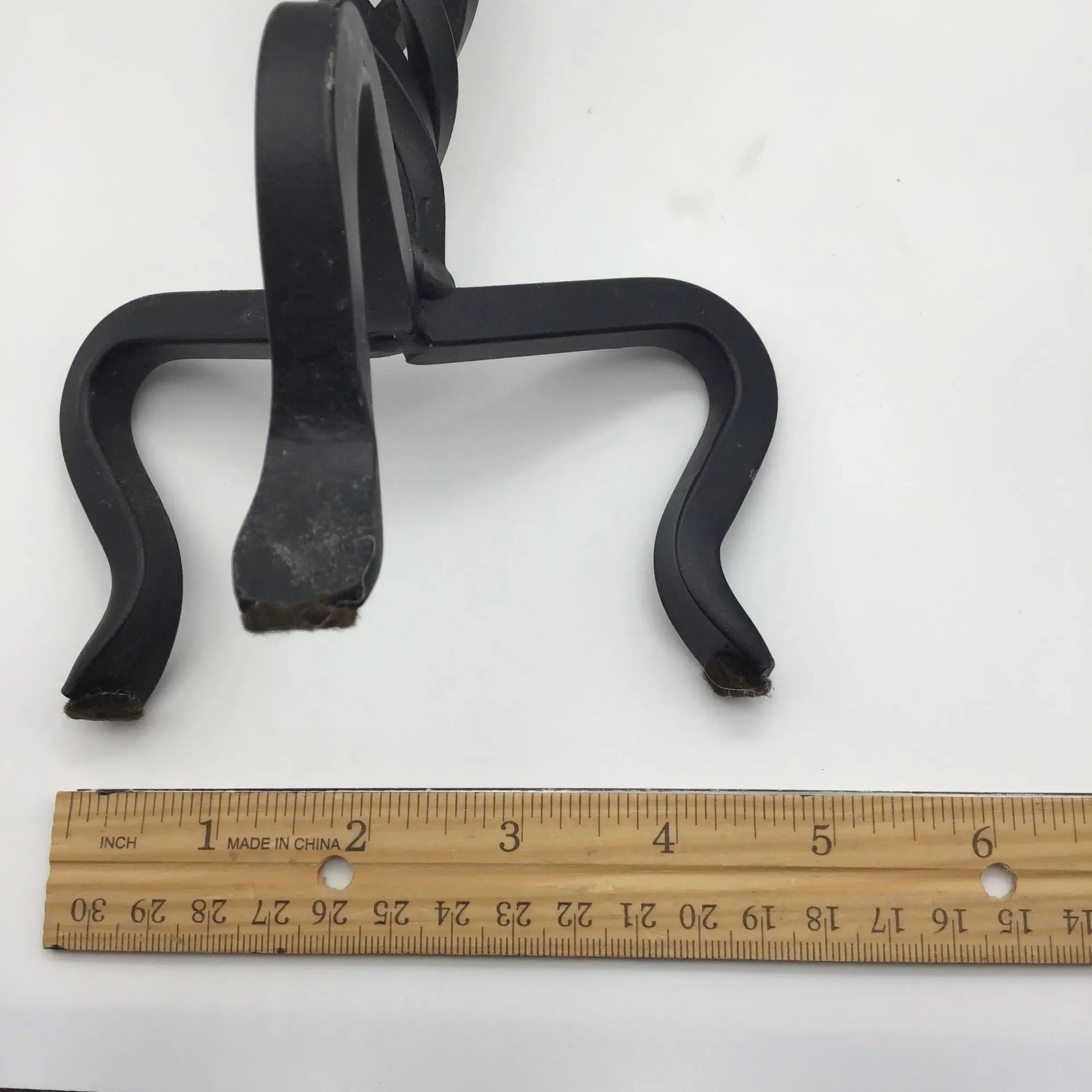 Vintage Brutalist Hand Wrought Twisted Iron Candle Holders Forged Hand Wrought Iron Brutalist Pair o - 9