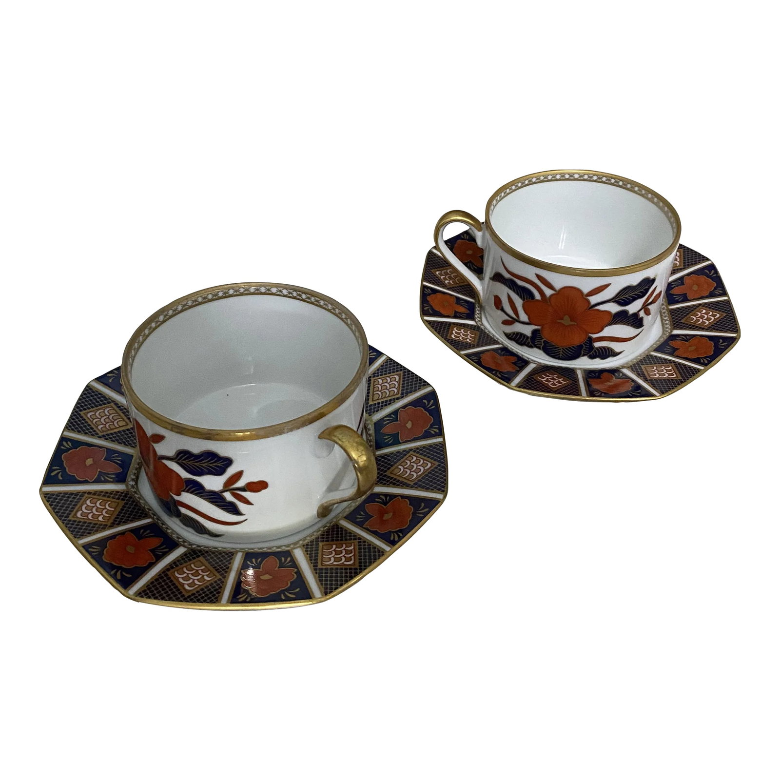 1970s Fitz and Floyd Cups and Saucers Set- 4 Pieces (1 of 4)