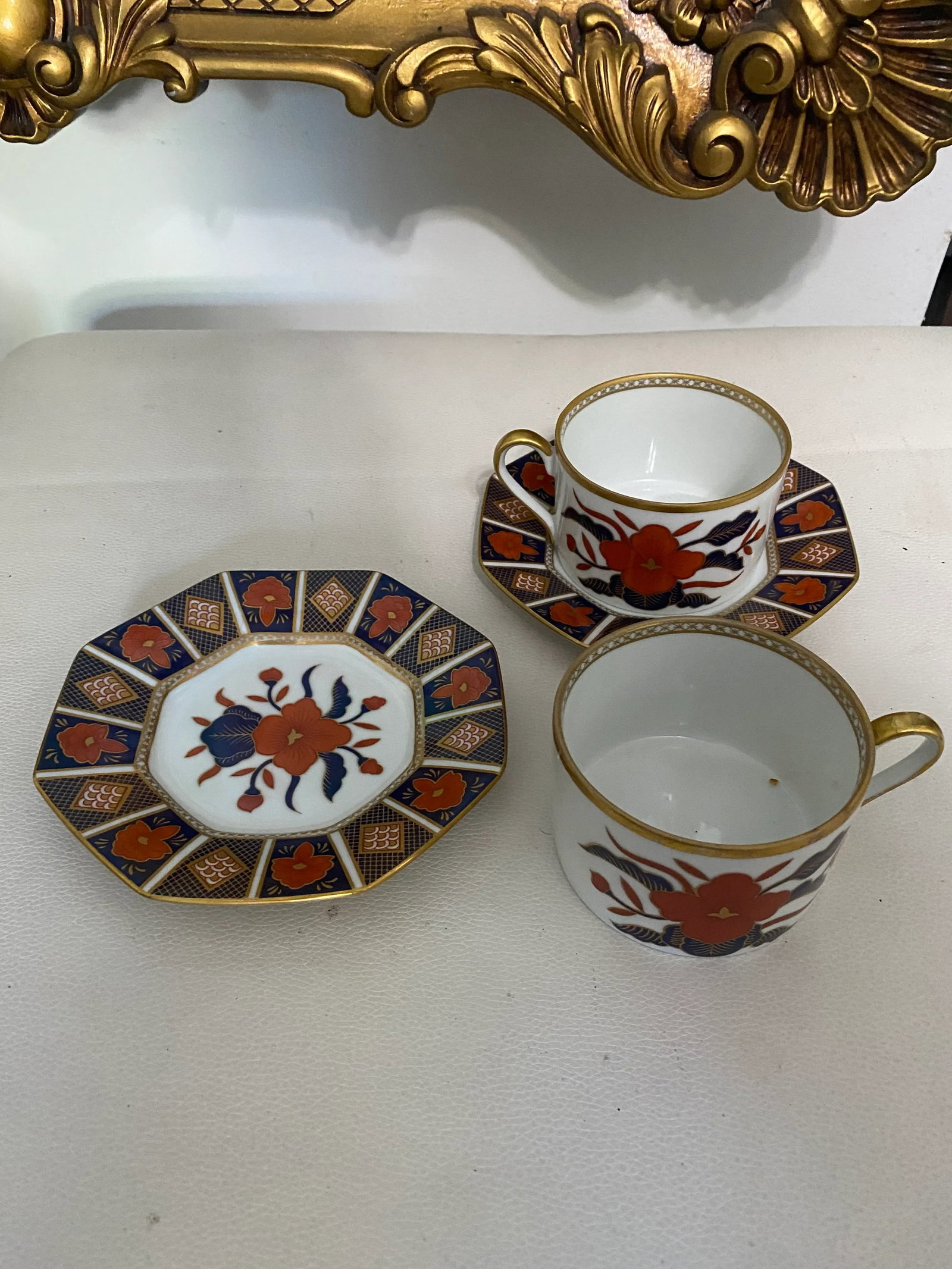 1970s Fitz and Floyd Cups and Saucers Set- 4 Pieces - 2