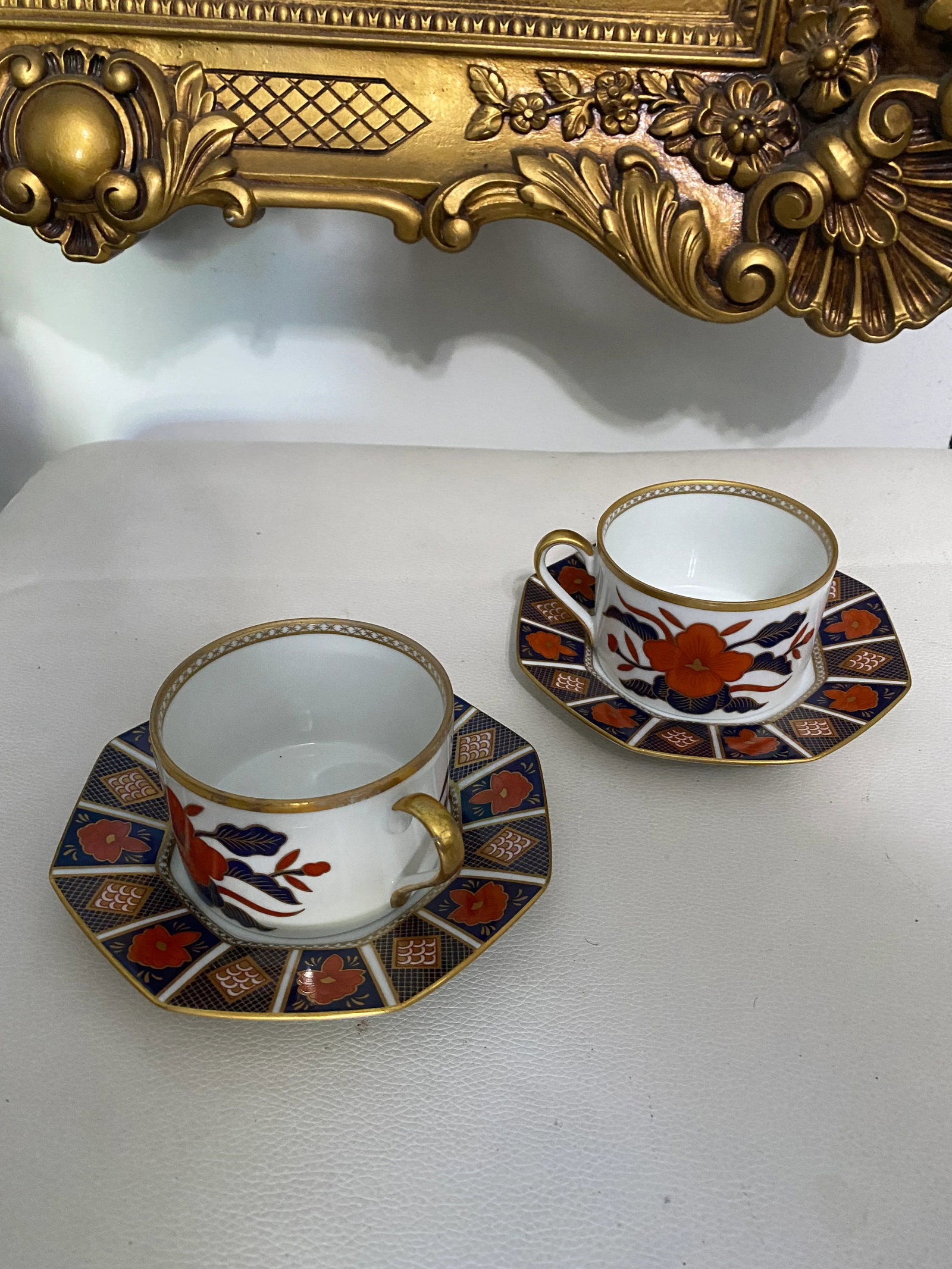 1970s Fitz and Floyd Cups and Saucers Set- 4 Pieces - 4