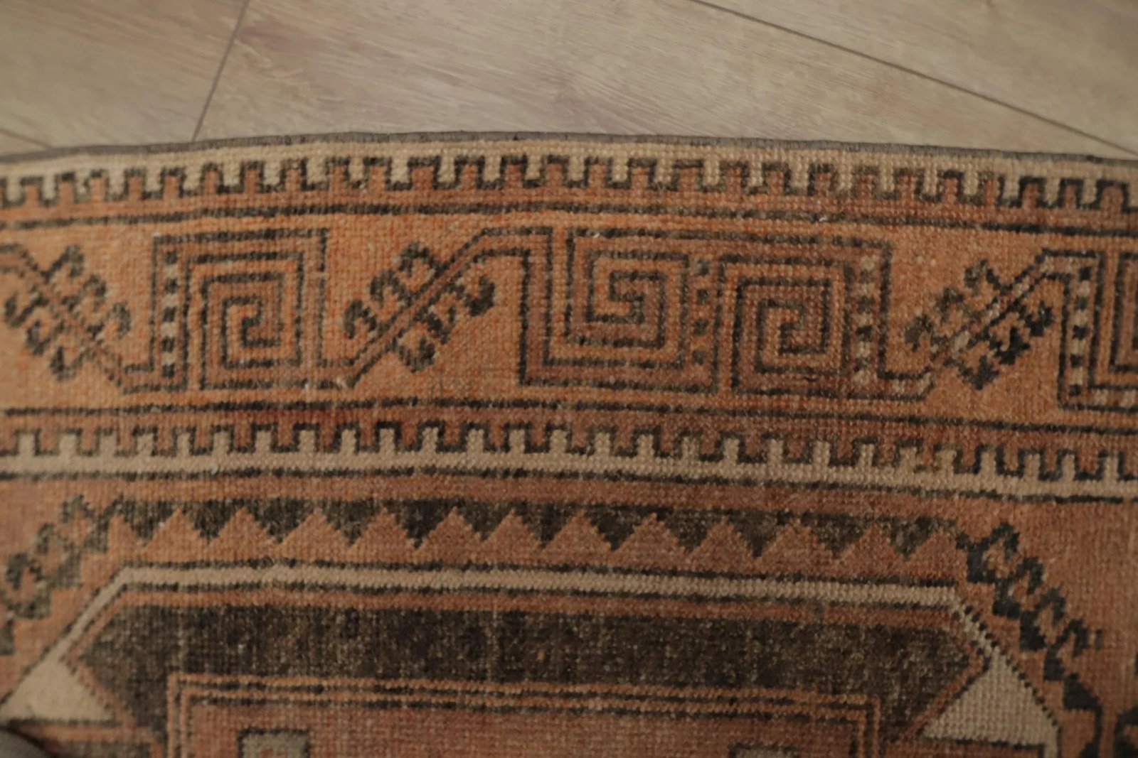 1970s Turkish Brown Hand Knotted Runner - 7