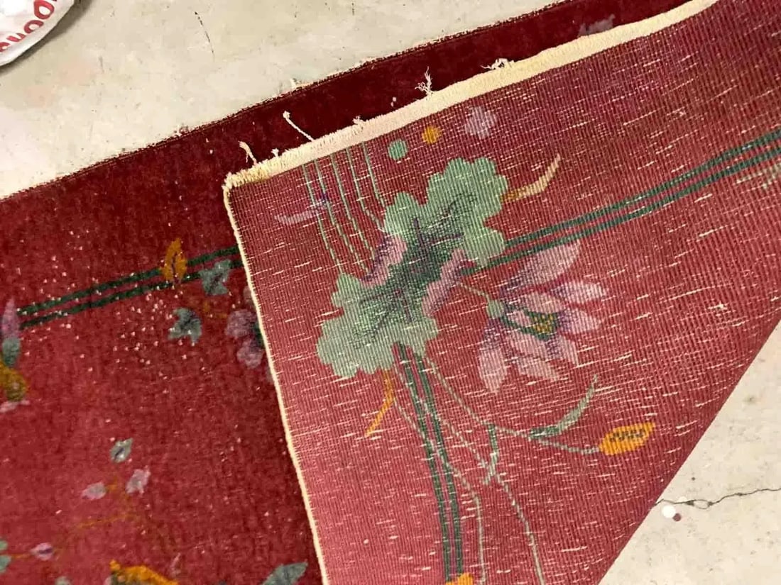 1920s Handmade Antique Art Deco Chinese Rug 3.1' X 5.2' - 7