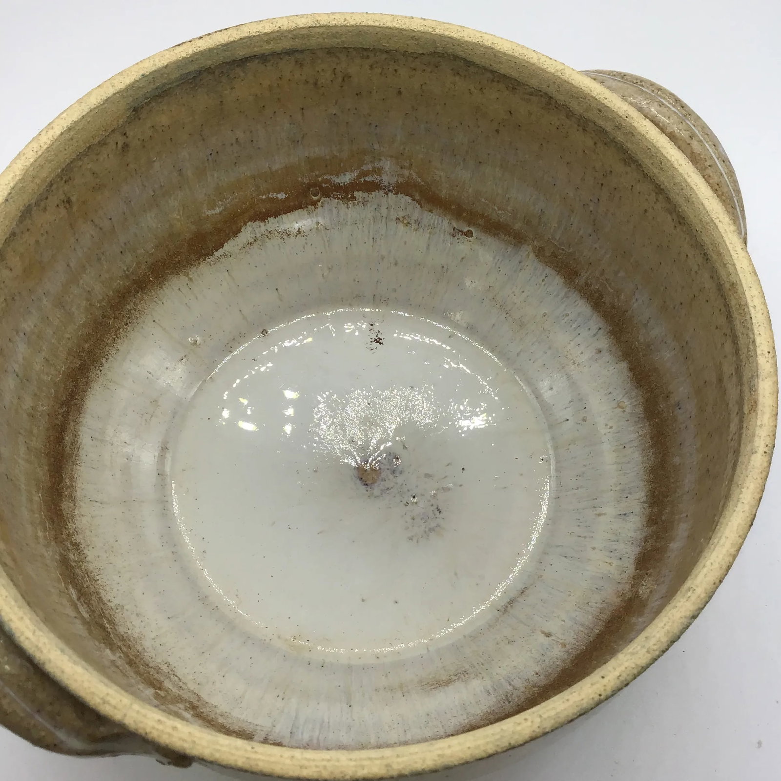 Signed Stoneware Lidded Crock Cookware Vintage Rustic Ceramic Pottery Lidded Fired Dish 1974 Signed - 7