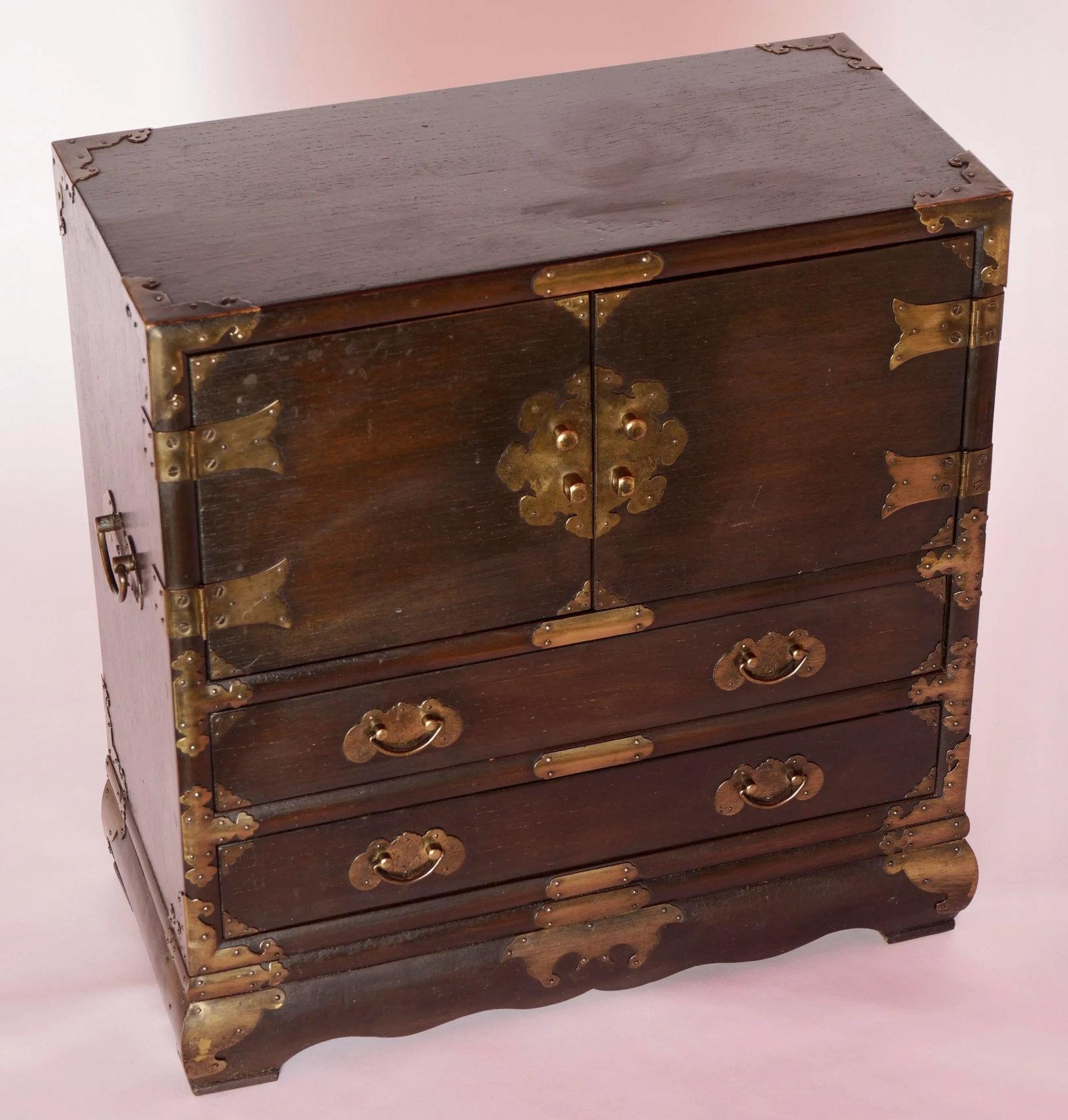 1970s Vintage Korean Tansu Style Jewelry Chest - 9