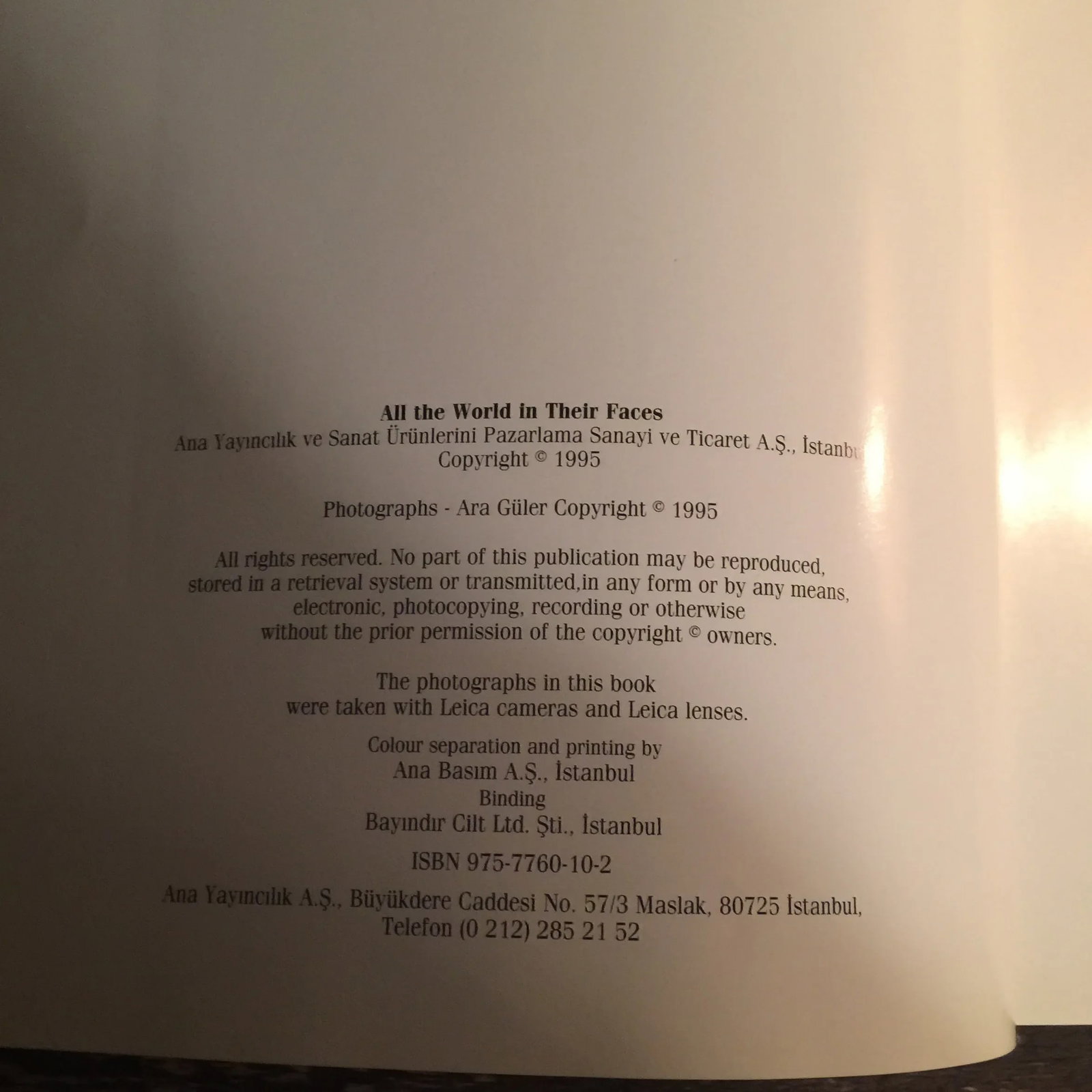 1990s 'All the World in Their Faces' by Ara Guler Photography Book - 6