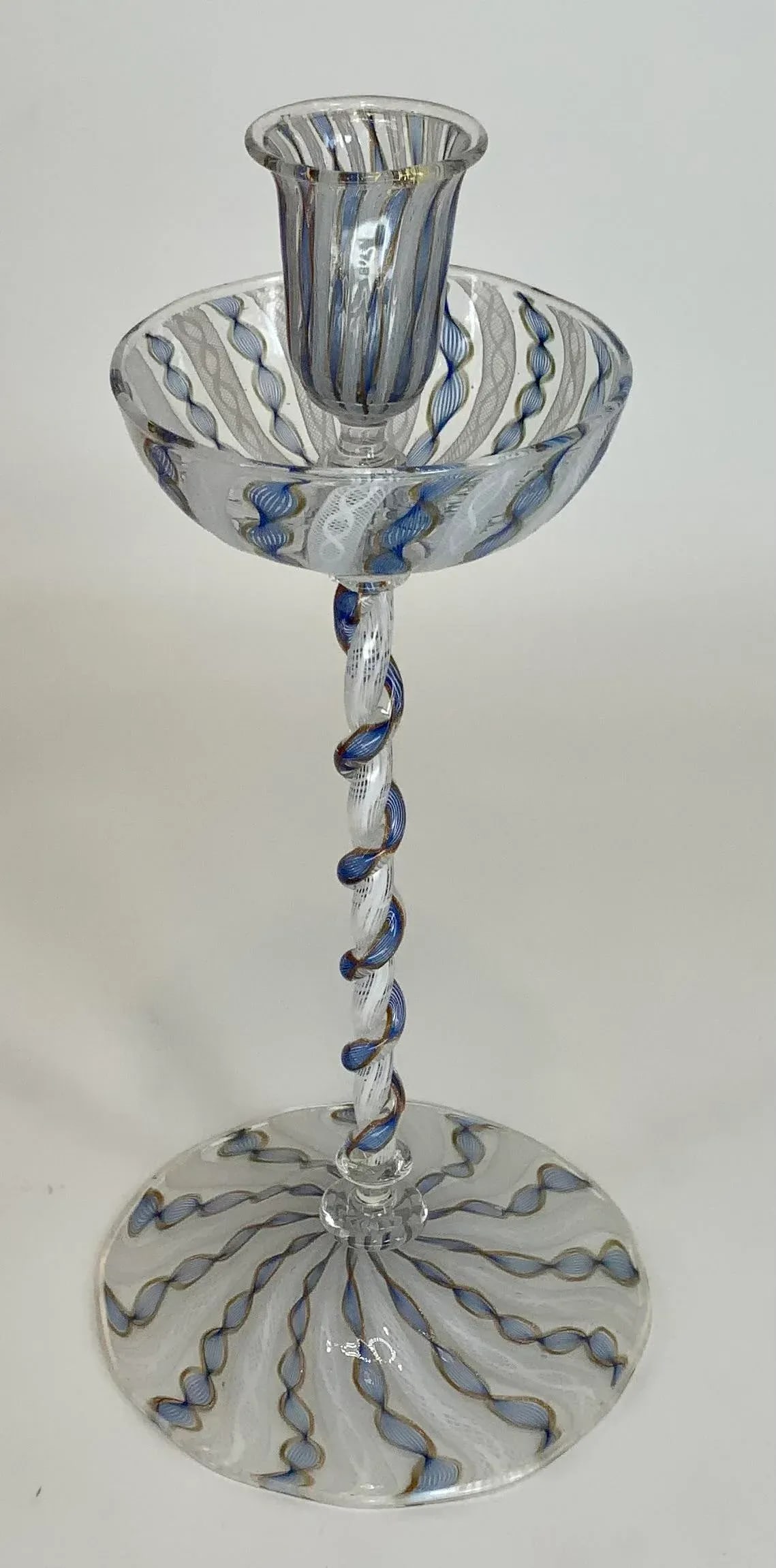 Vintage Murano Glass Tall Candlestick - 2