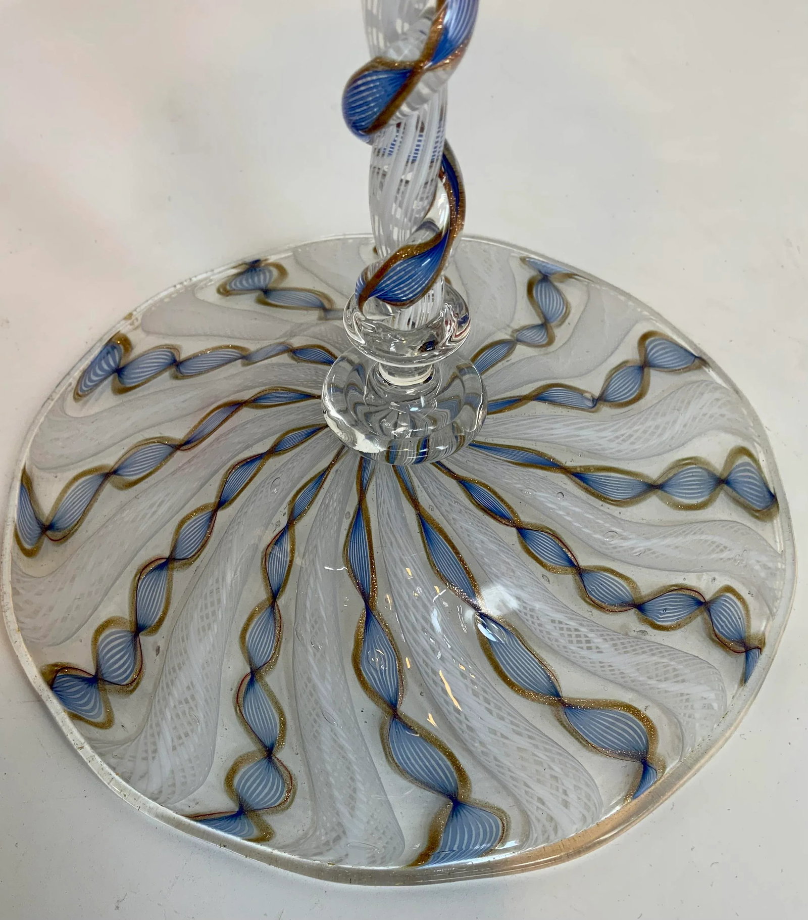 Vintage Murano Glass Tall Candlestick - 5