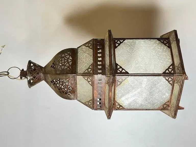 1920s Oriental Style Metal Lanterns - Set of 3 - 10