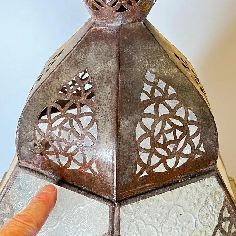 1920s Oriental Style Metal Lanterns - Set of 3 - 11