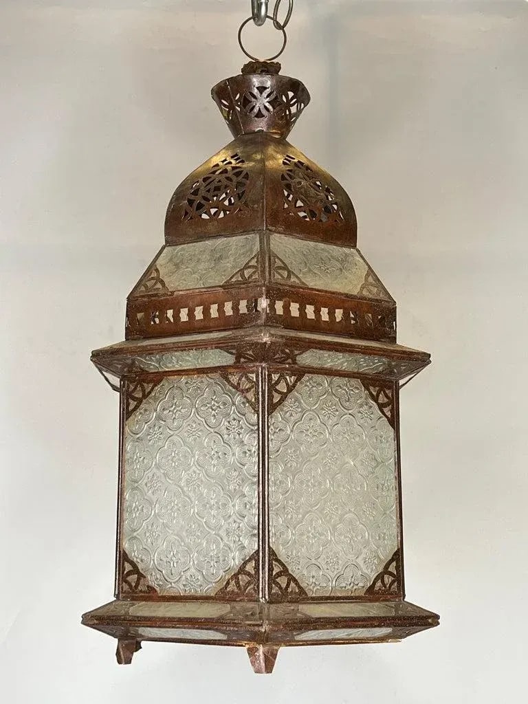 1920s Oriental Style Metal Lanterns - Set of 3 - 2