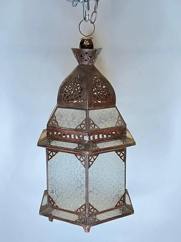 1920s Oriental Style Metal Lanterns - Set of 3 - 3