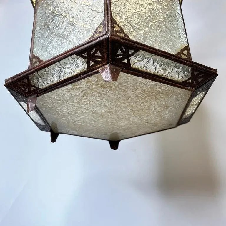 1920s Oriental Style Metal Lanterns - Set of 3 - 5
