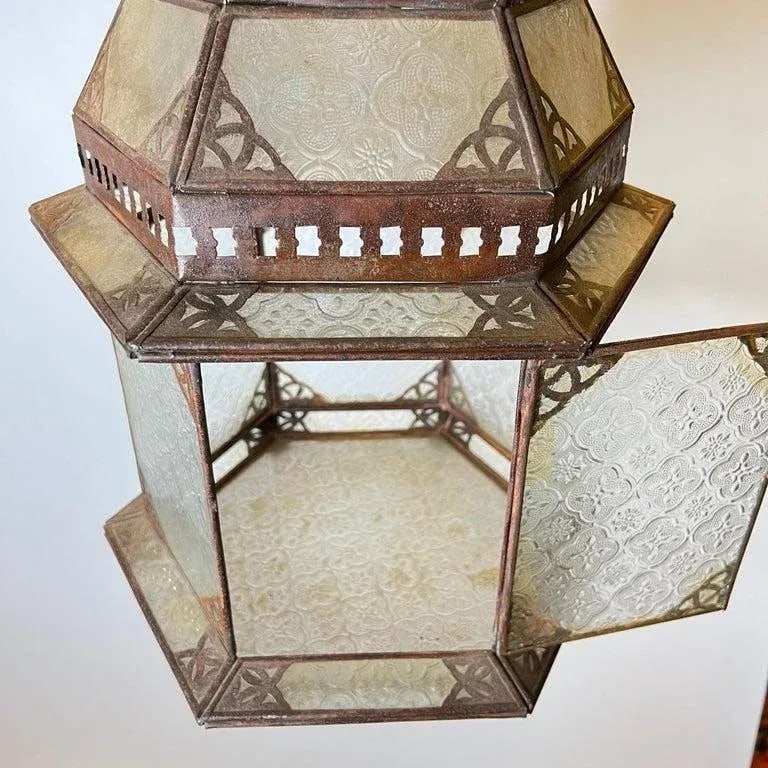 1920s Oriental Style Metal Lanterns - Set of 3 - 9