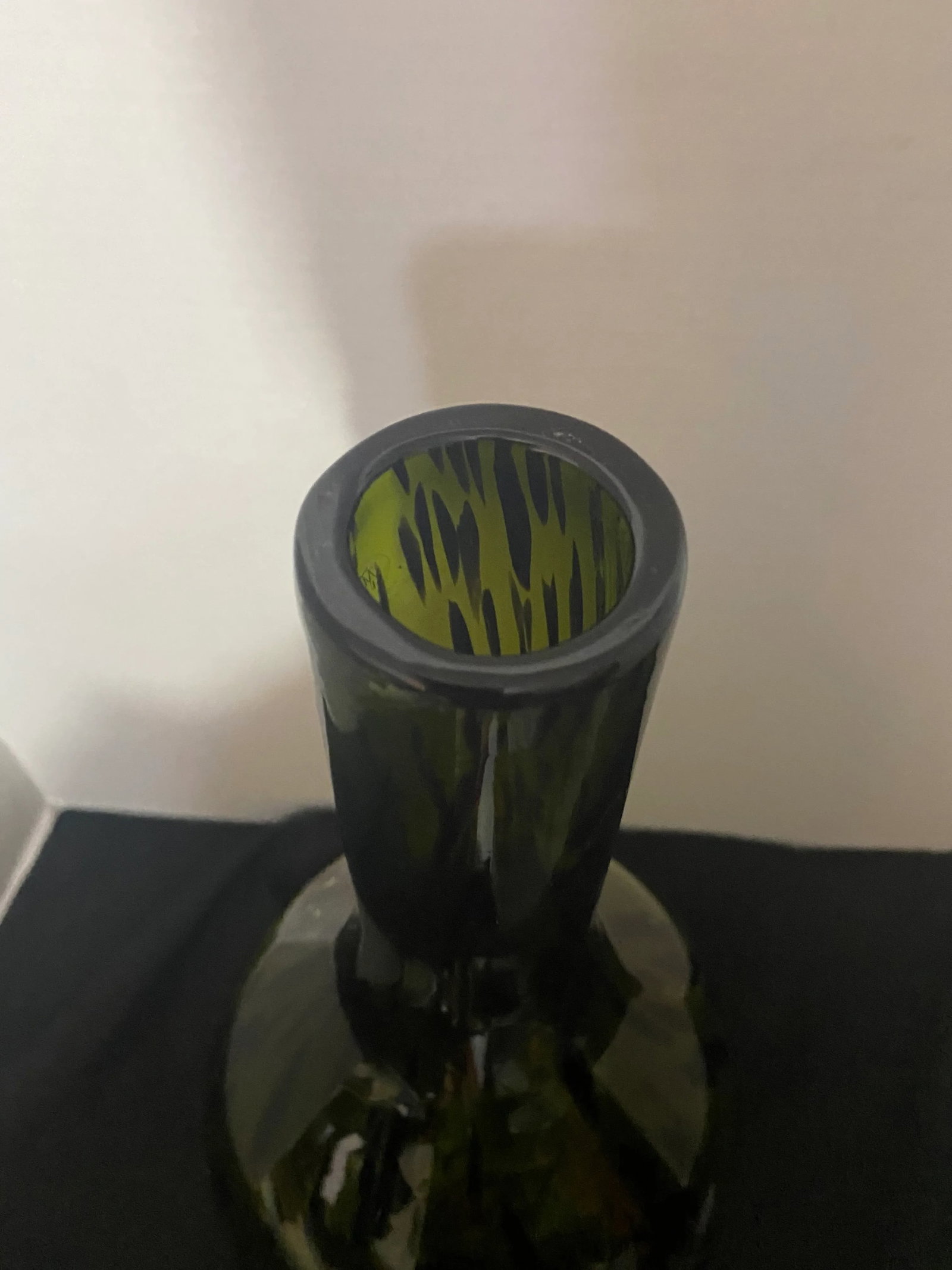1970s Large Green Tortoise Opaque Mid-Century Modern Murano Vase - 2