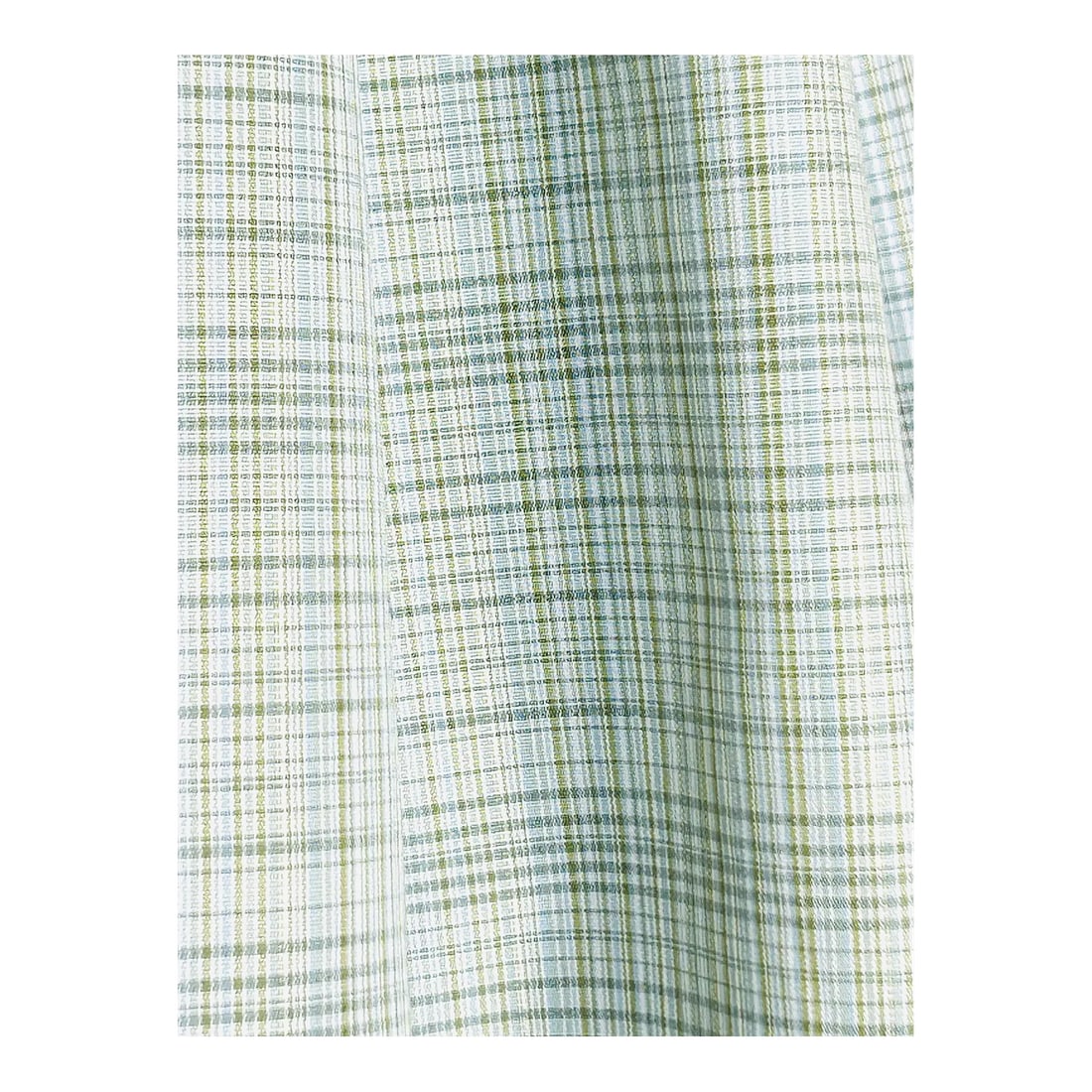 Carleton v "Jermyn Street" Plaid- 15.75 Yards: The sea grass colorway is an attractive mix of greens, blues, golds & ivory that leans to the green side. The 100% cotton medium scale plaid is fine for residential windows or upholstery. BRAND: