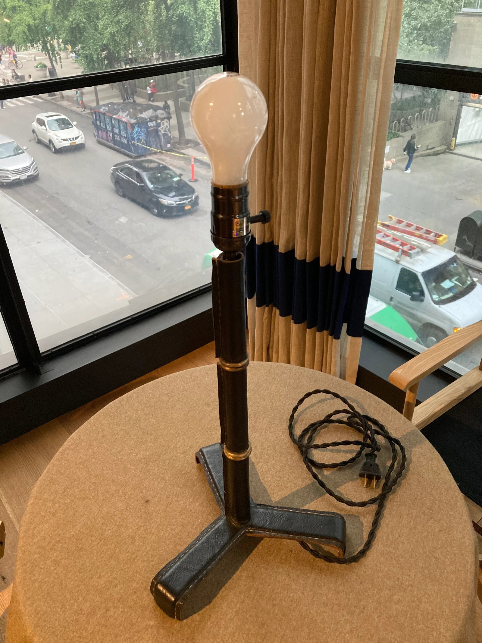 1950s Jacques Adnet Attributed Table Lamp - 2