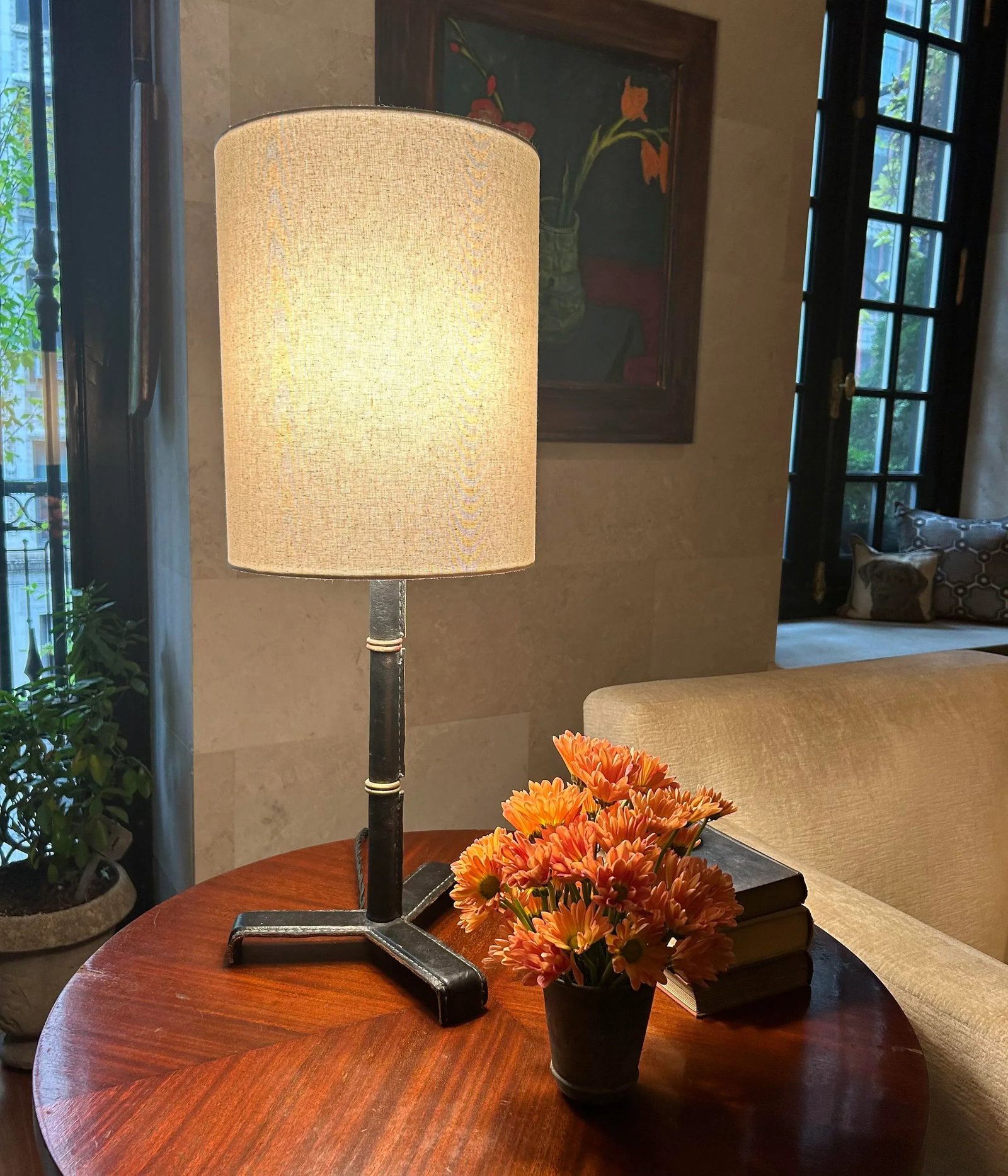 1950s Jacques Adnet Attributed Table Lamp - 5