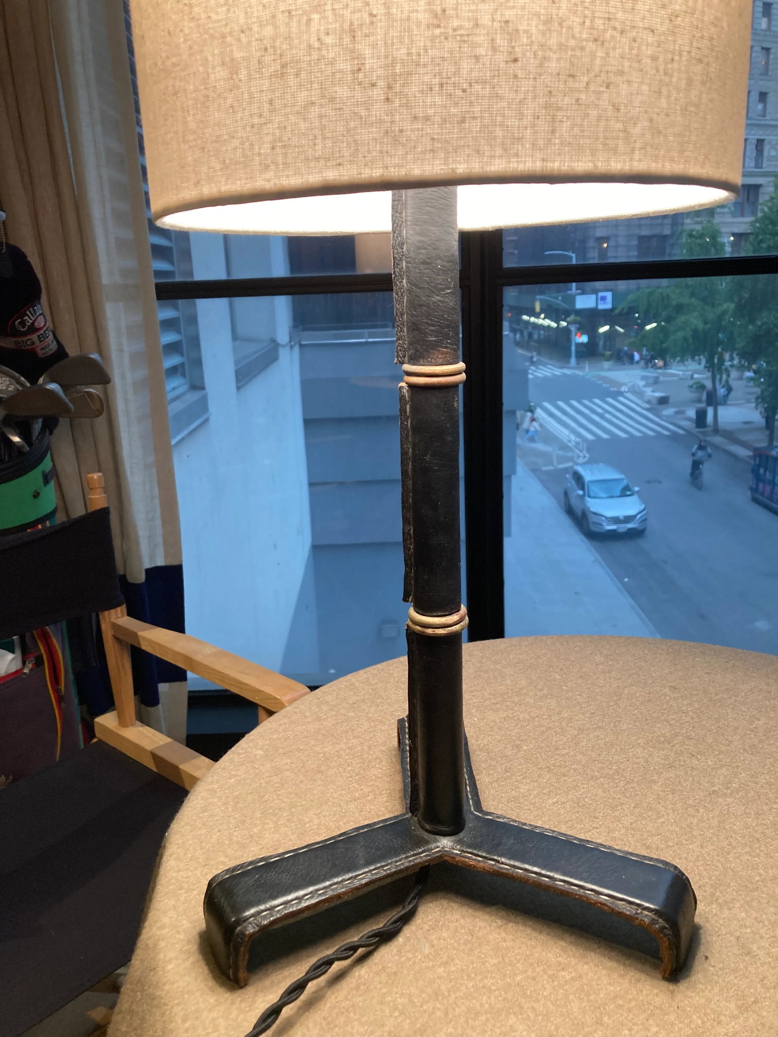 1950s Jacques Adnet Attributed Table Lamp - 7