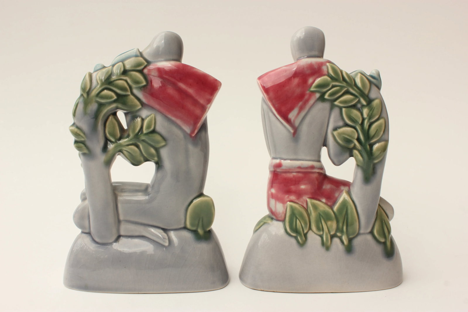 Art Deco Male and Female Sculpture - Pair - 4