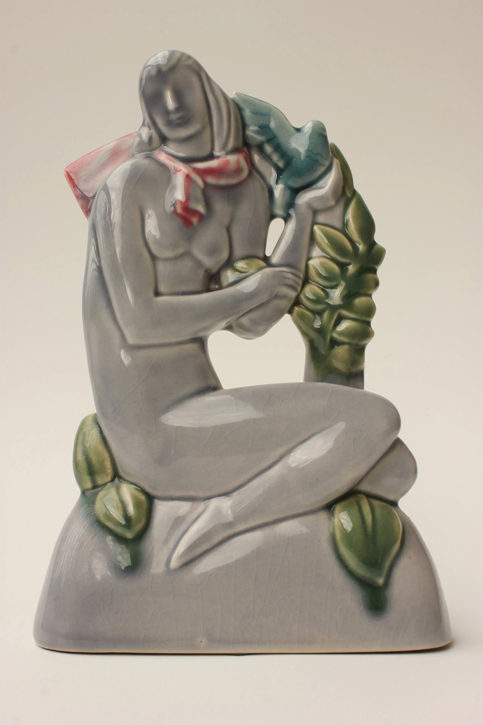 Art Deco Male and Female Sculpture - Pair - 6