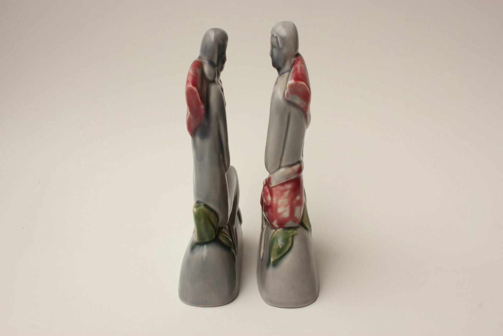 Art Deco Male and Female Sculpture - Pair - 7