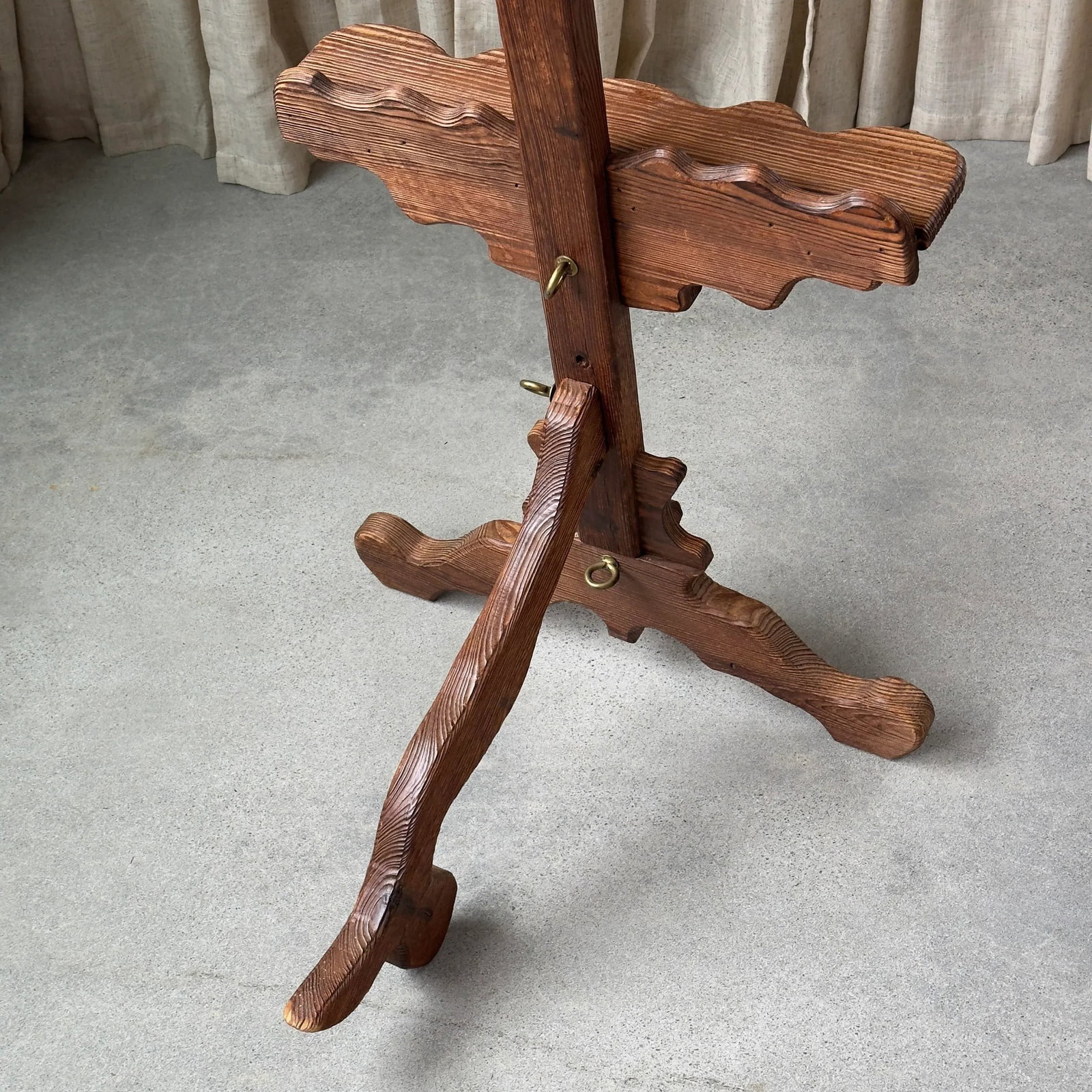 1970s Witco Carved Wood Artist's Easel - 10