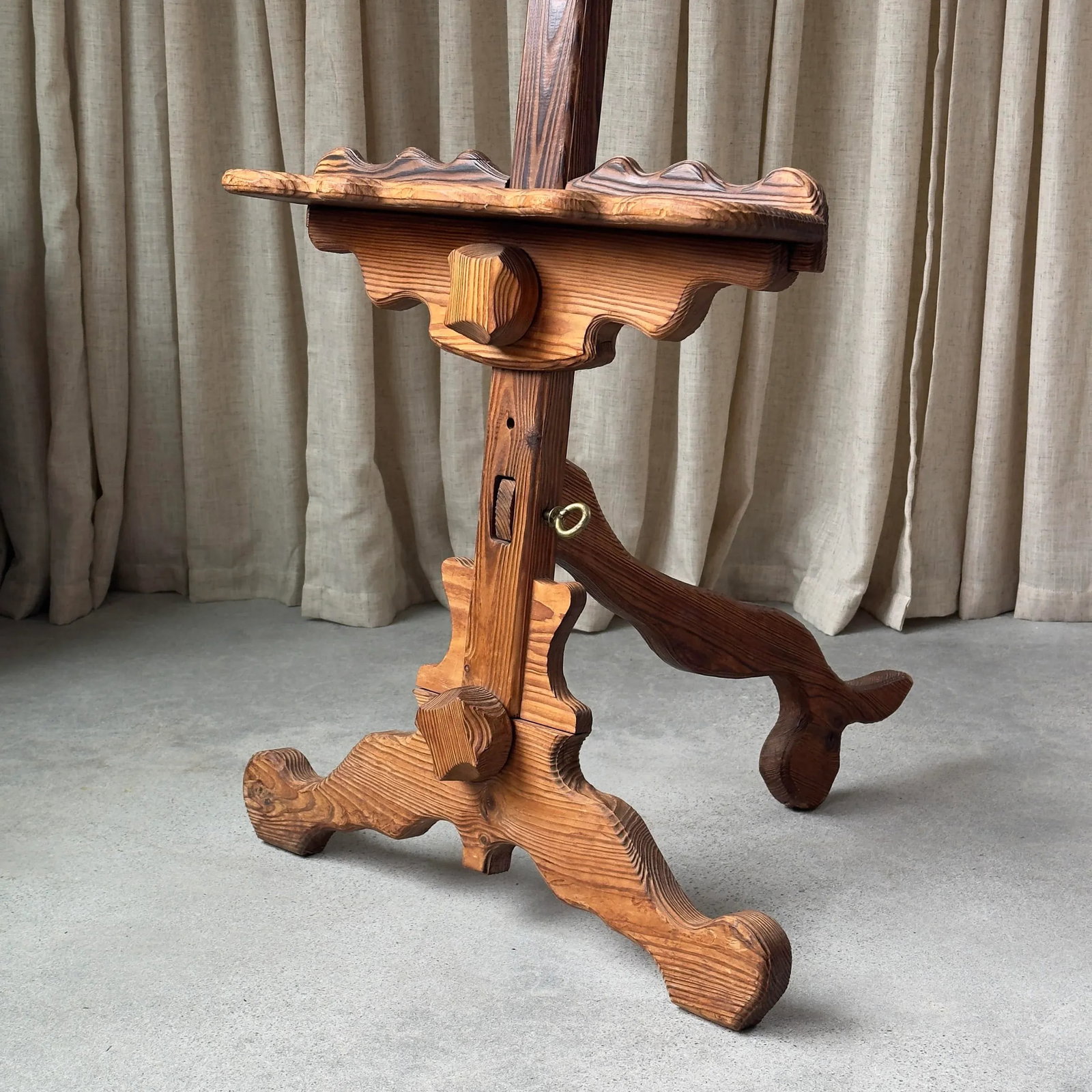 1970s Witco Carved Wood Artist's Easel - 3