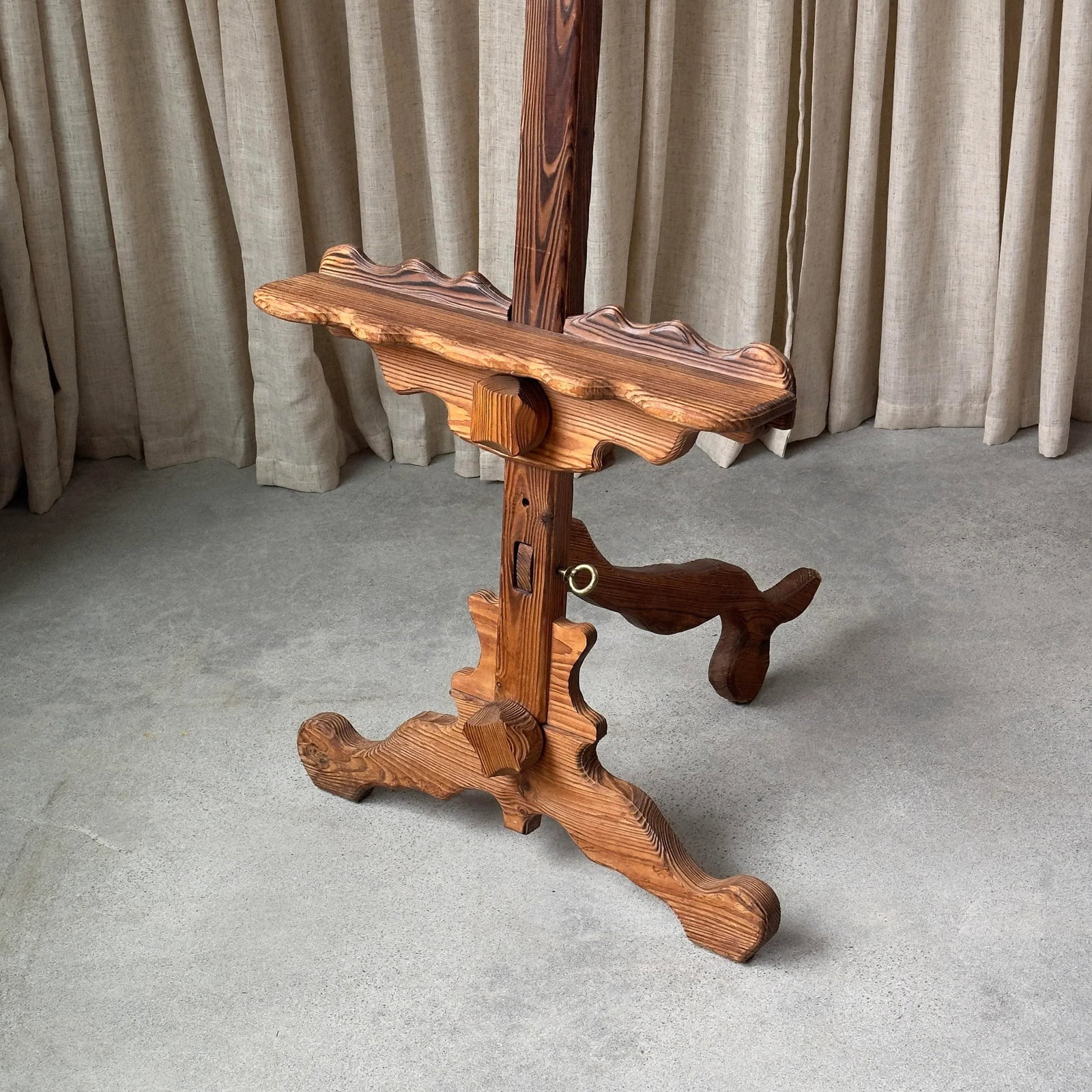 1970s Witco Carved Wood Artist's Easel - 4