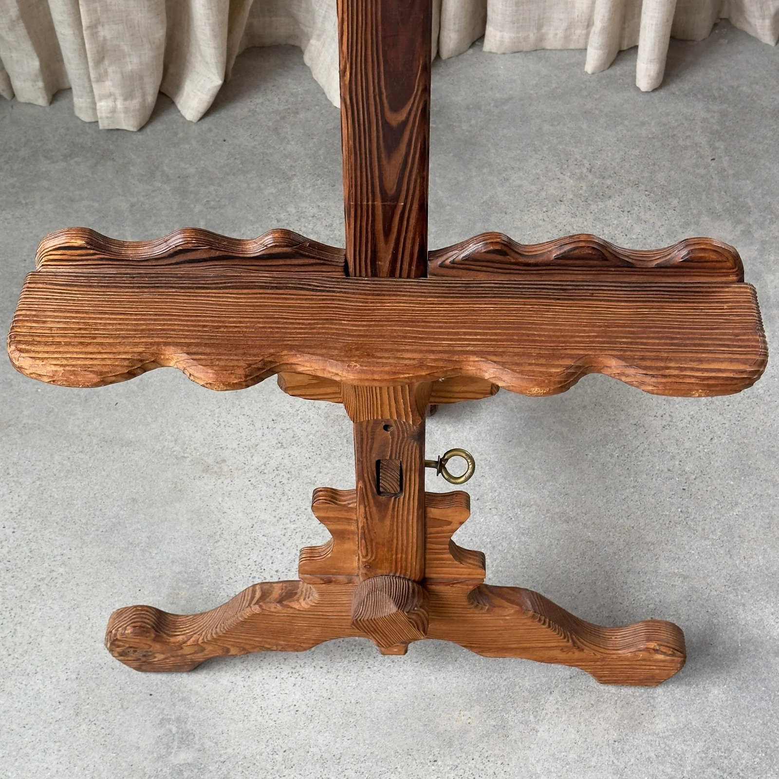 1970s Witco Carved Wood Artist's Easel - 7