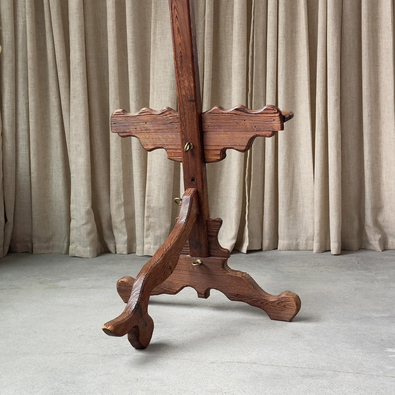 1970s Witco Carved Wood Artist's Easel - 9