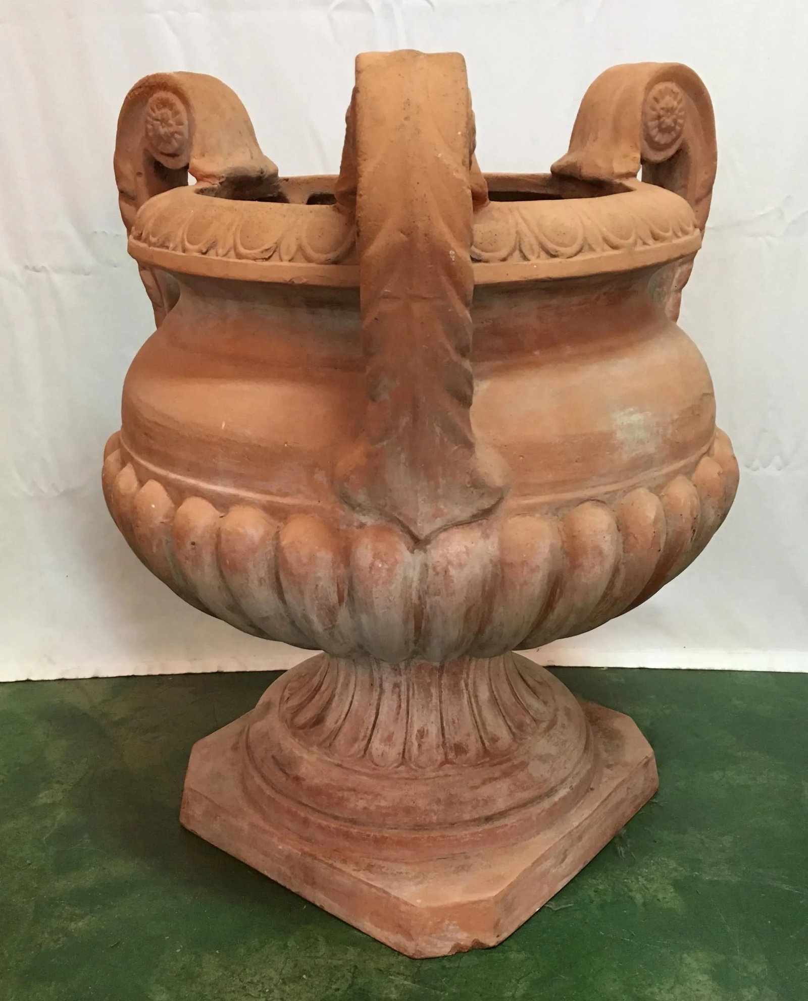 1950s Italian Terra Cotta Urn W/Three Arms - 2