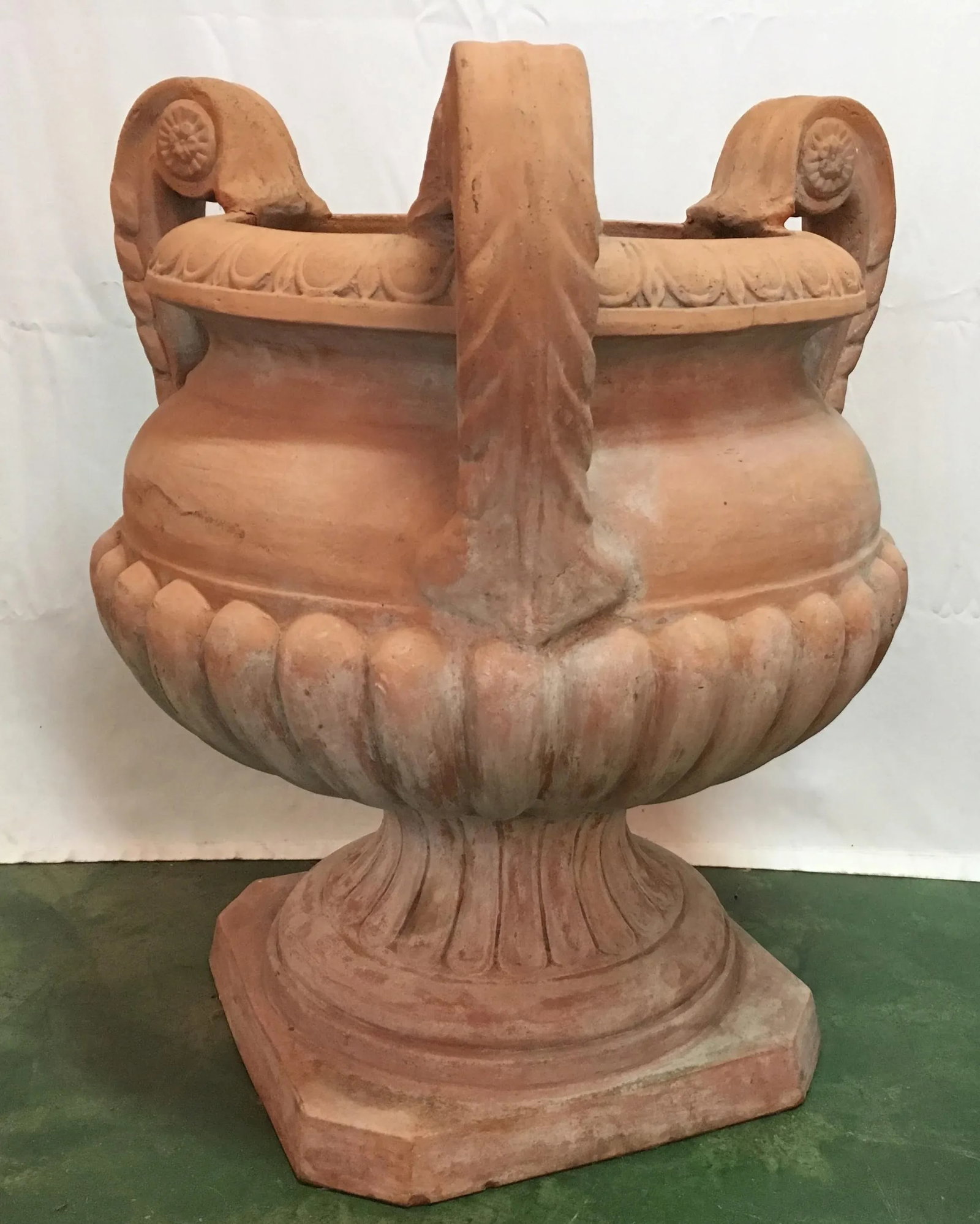 1950s Italian Terra Cotta Urn W/Three Arms - 6