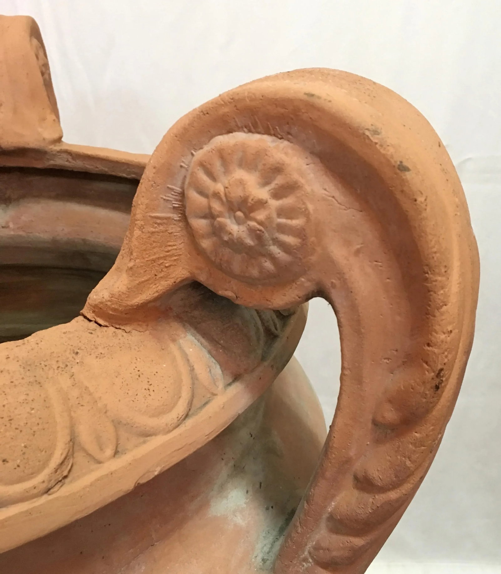 1950s Italian Terra Cotta Urn W/Three Arms - 8
