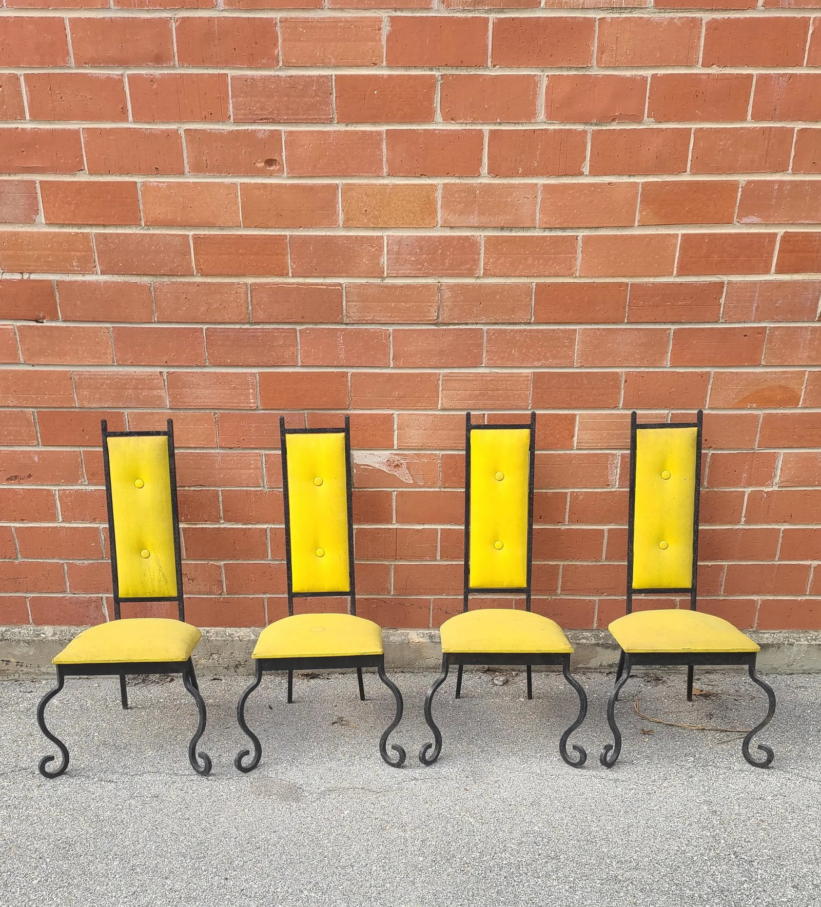 Post Modern Wrought Iron Chairs - Set of 4 - 11