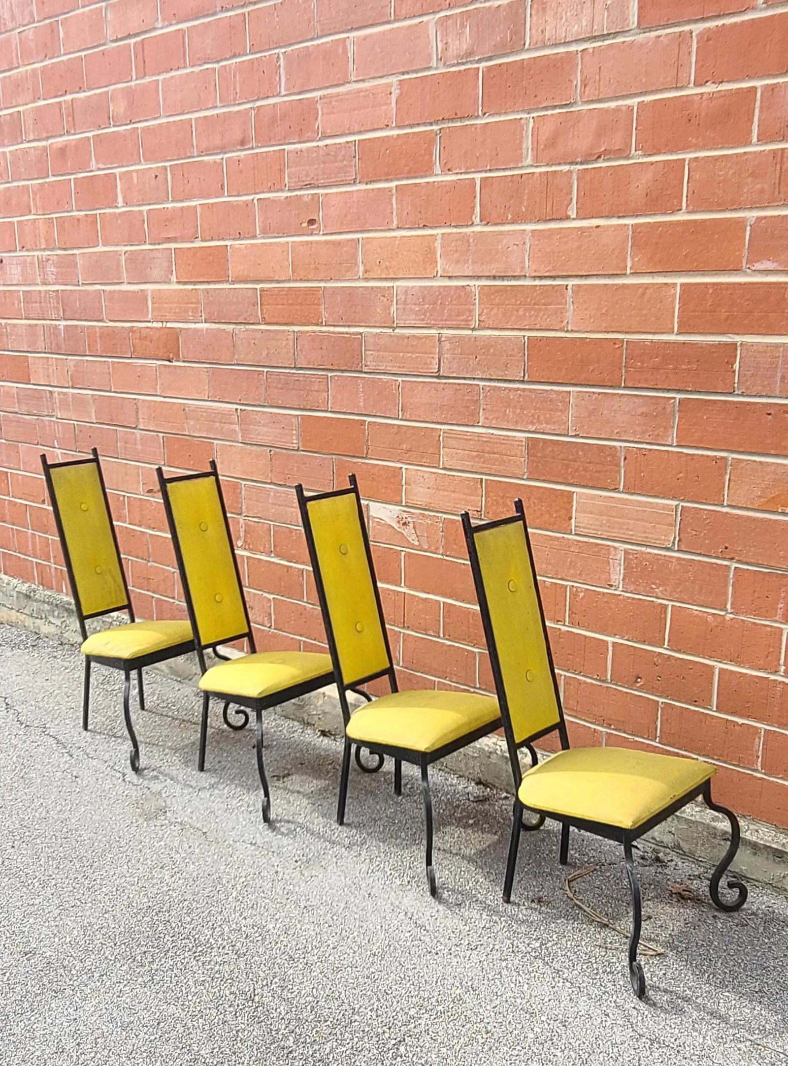 Post Modern Wrought Iron Chairs - Set of 4 - 5