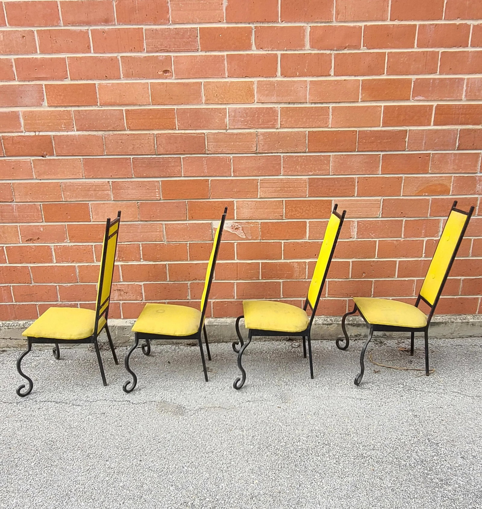 Post Modern Wrought Iron Chairs - Set of 4 - 6