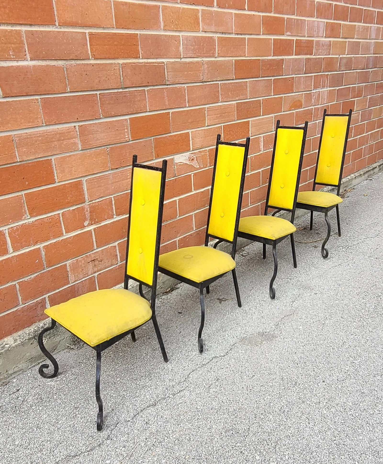 Post Modern Wrought Iron Chairs - Set of 4 - 8