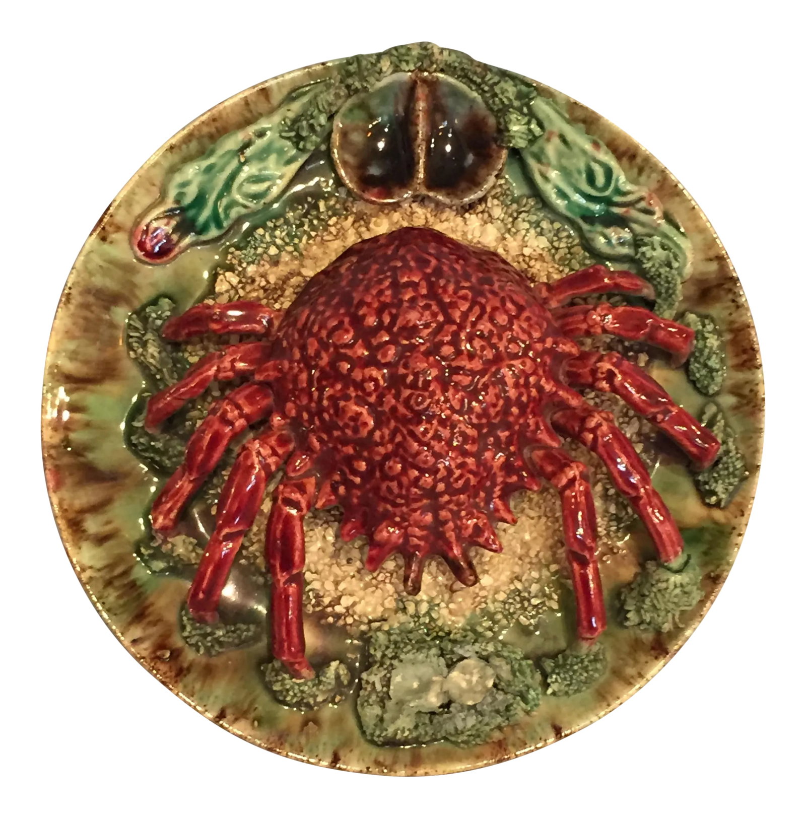 English Majolica Palissy Plate (1 of 4)