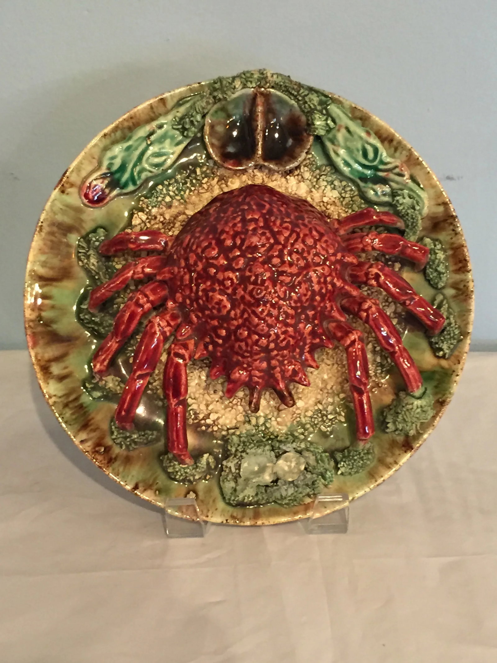 English Majolica Palissy Plate - 4