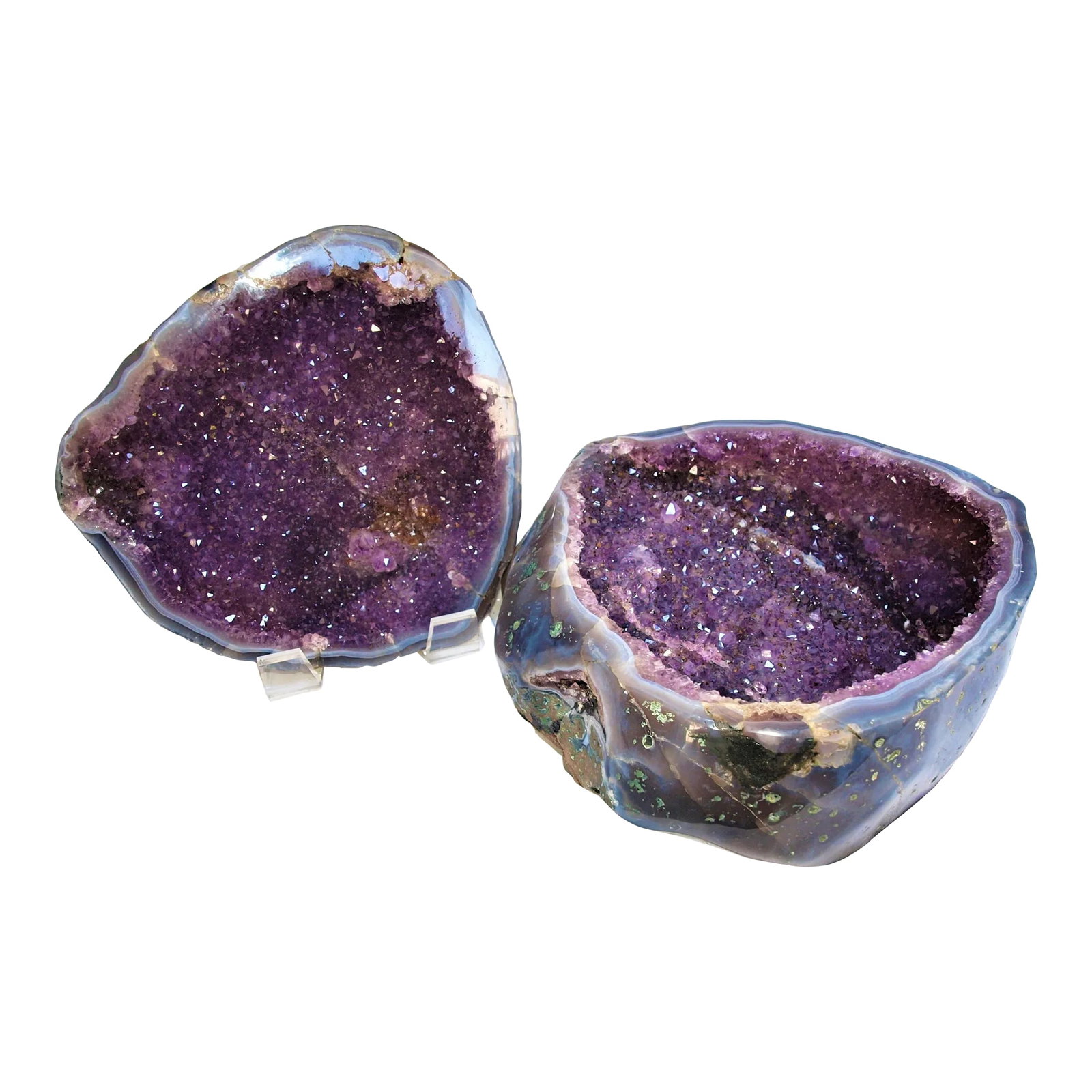 Polished and Cut 2-Piece Amethyst Geode (1 of 7)