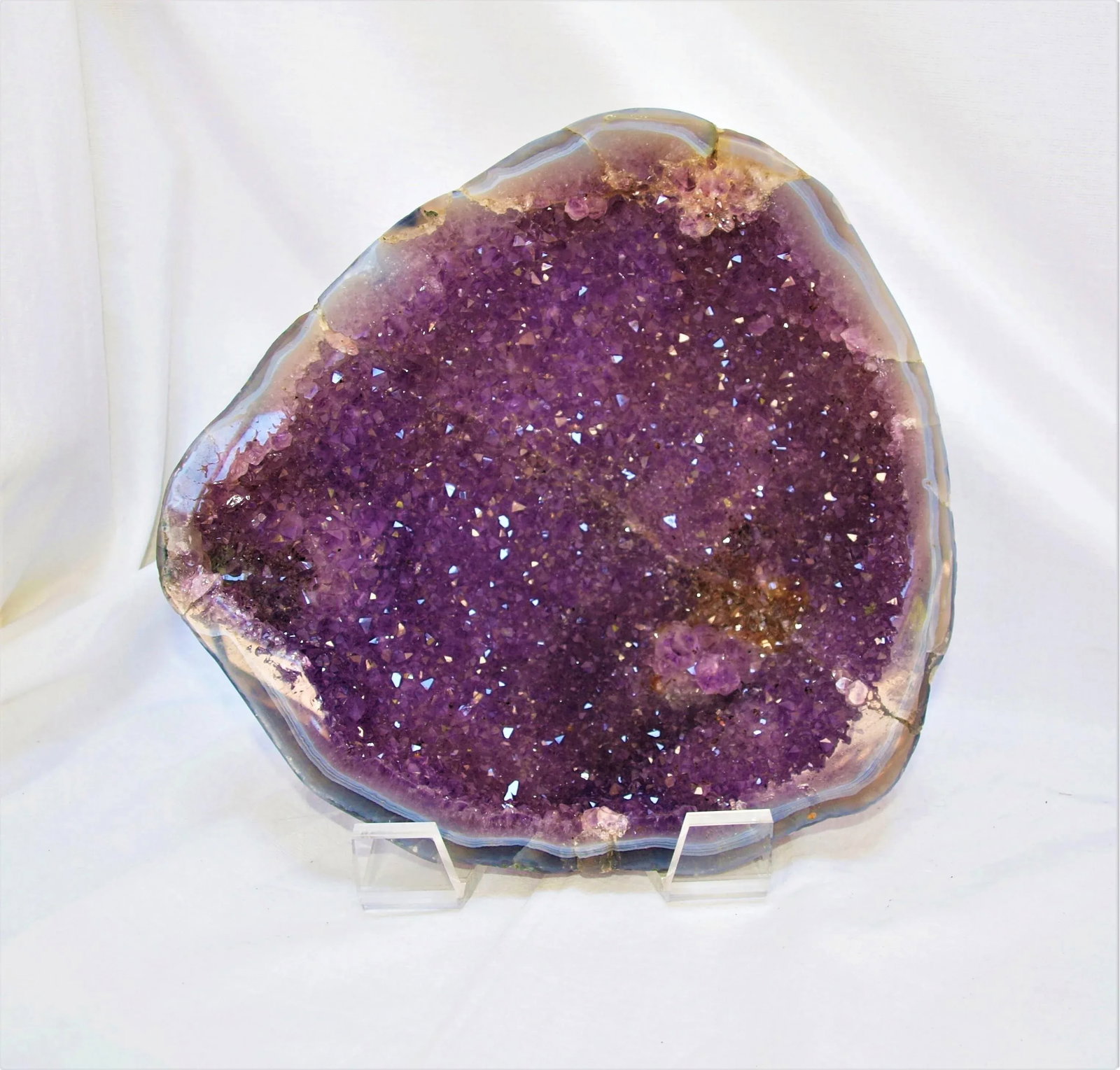 Polished and Cut 2-Piece Amethyst Geode - 3