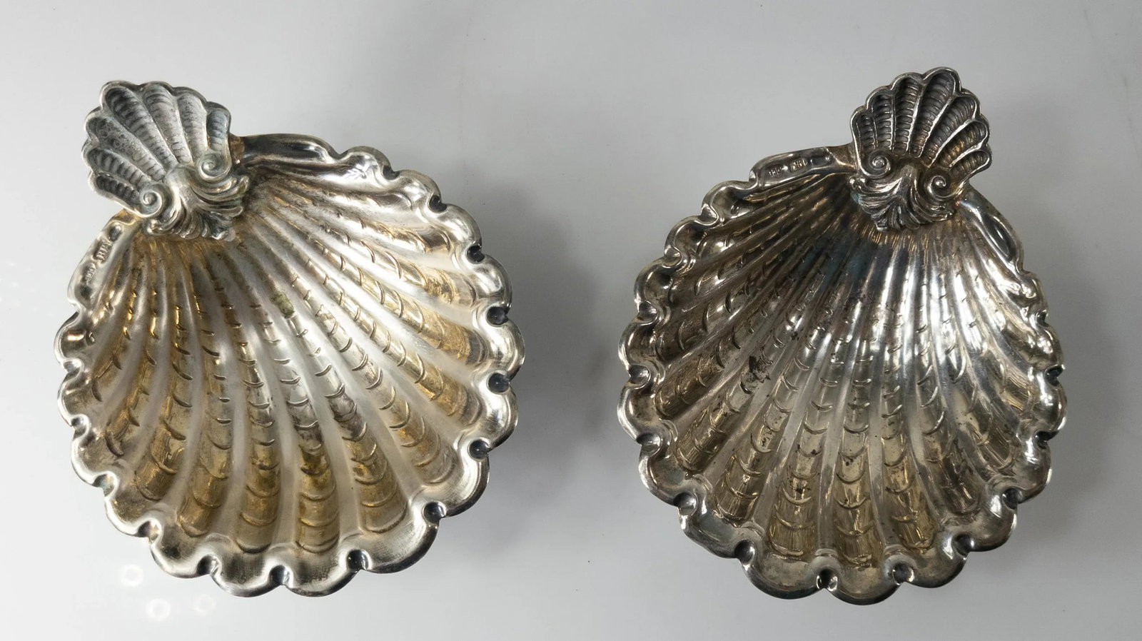 Mid-Century Italian 800 Silver Shell Seashell Shaped Bowls or Dishes - 5