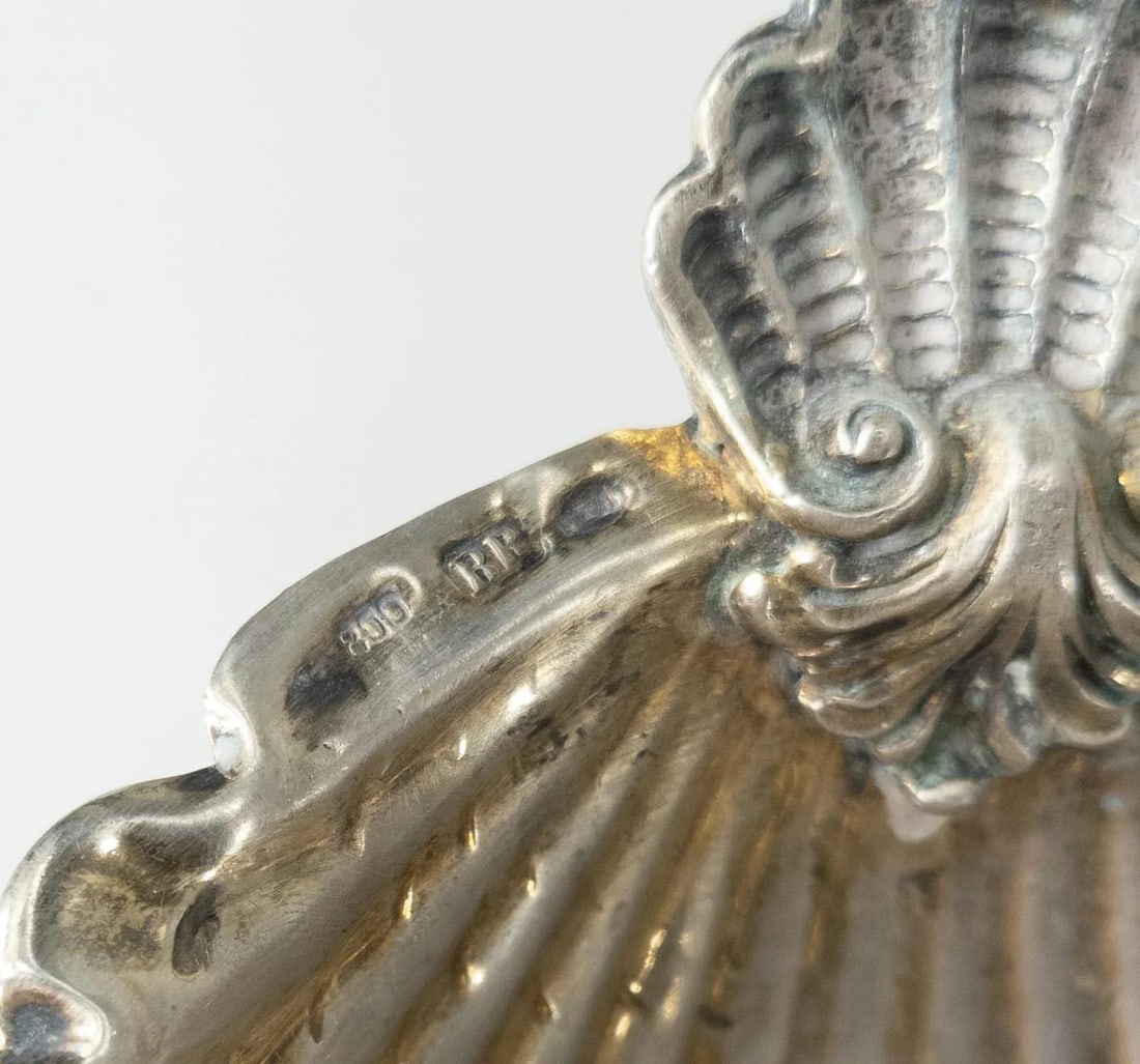 Mid-Century Italian 800 Silver Shell Seashell Shaped Bowls or Dishes - 7