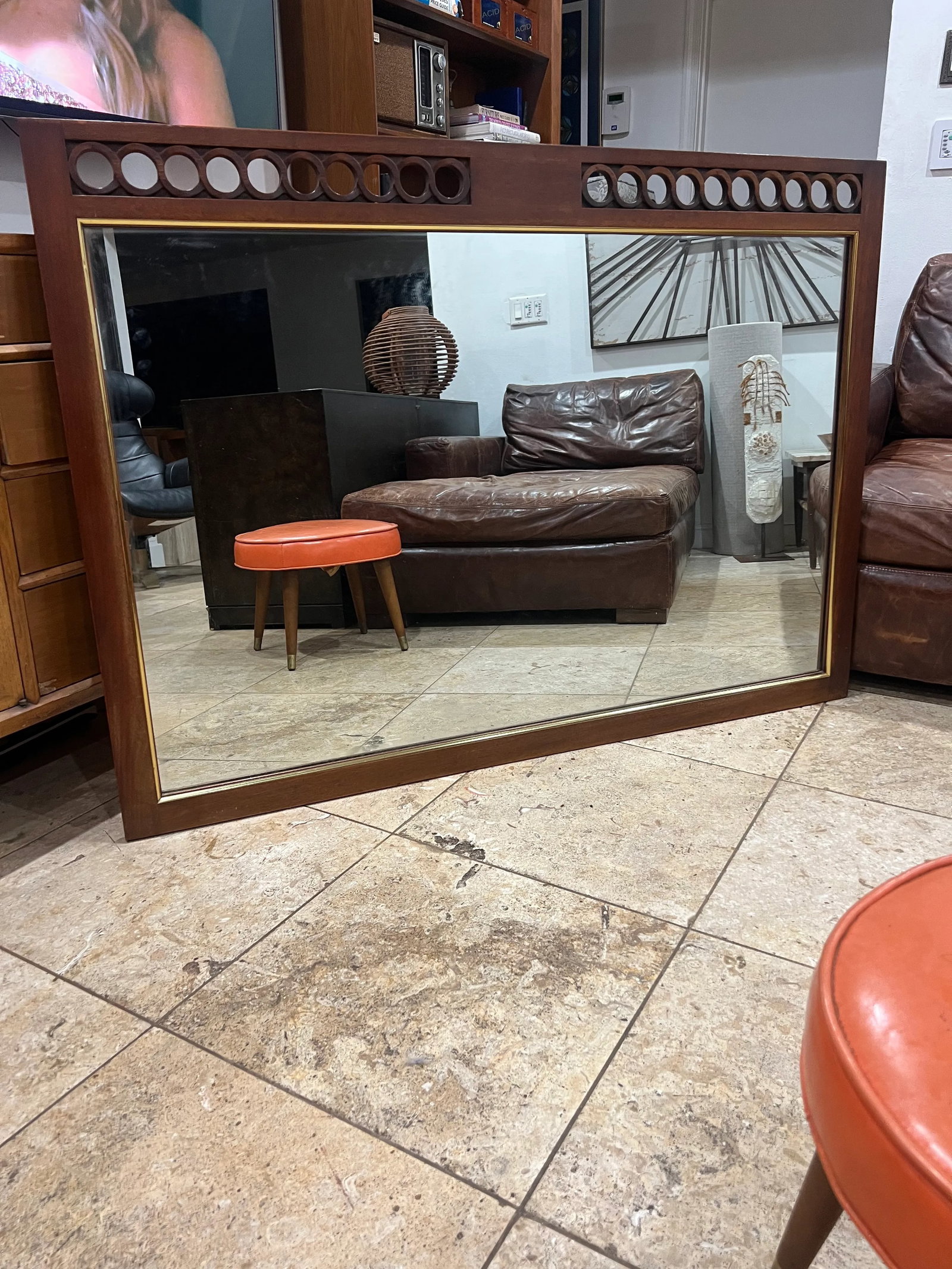 Mid Century Modern Sculpted Mirror by John Stuart - 10
