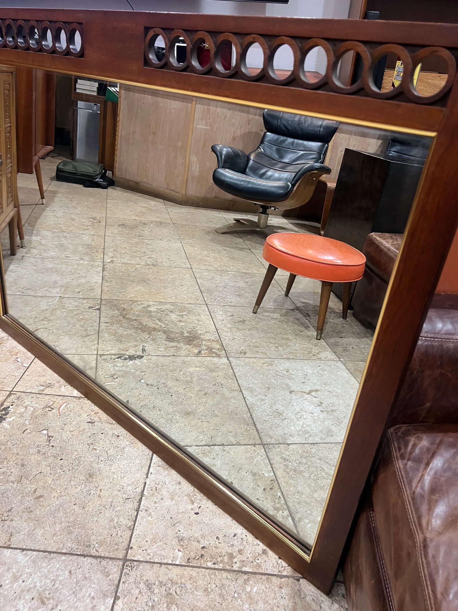 Mid Century Modern Sculpted Mirror by John Stuart - 3